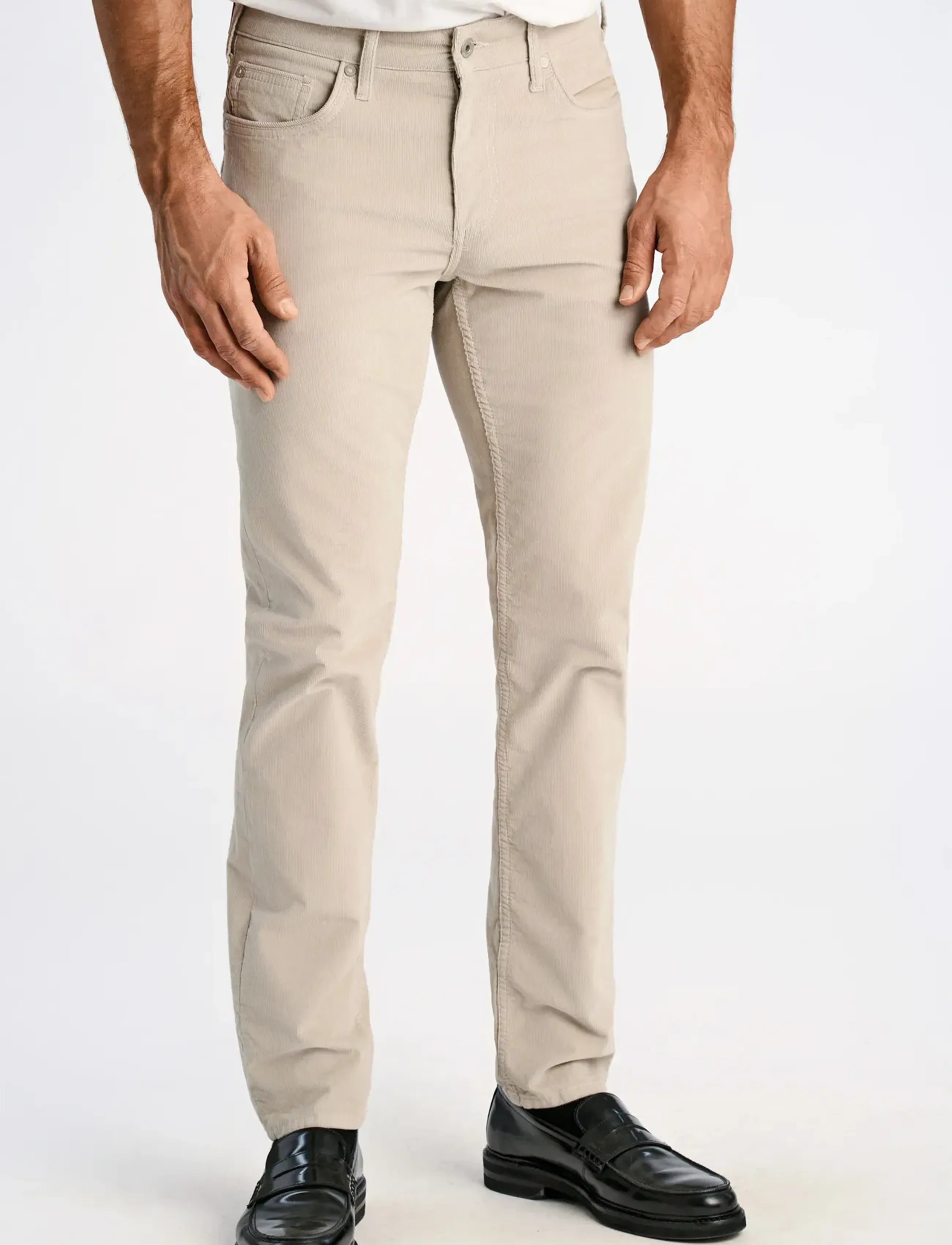Lindbergh Black - 1927: 5 pocket corduroy pants - kitsad teksad - lt cream - 4
