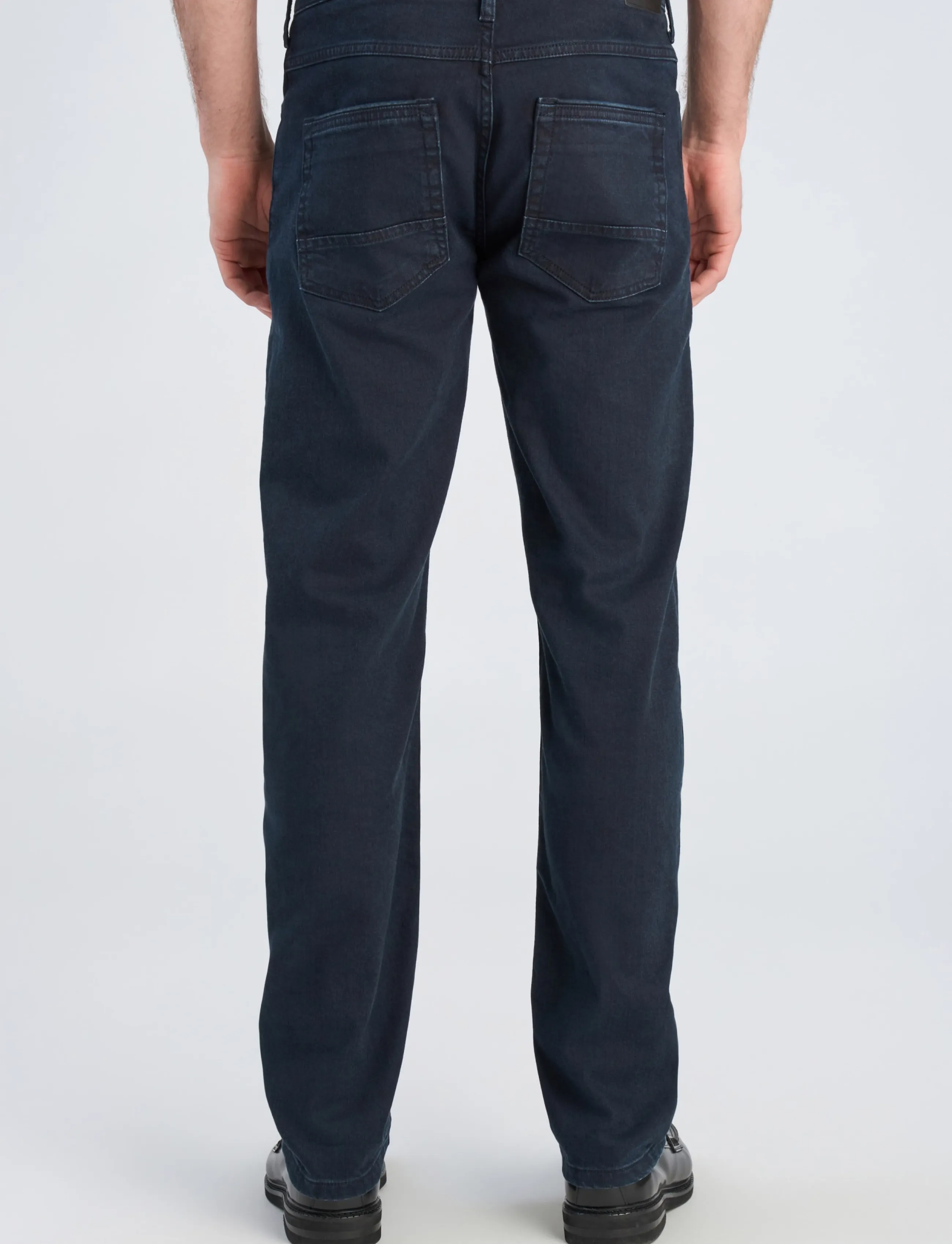 Lindbergh Black - 1927: Superflex 5 pocket cashmere - washed indigo - 4