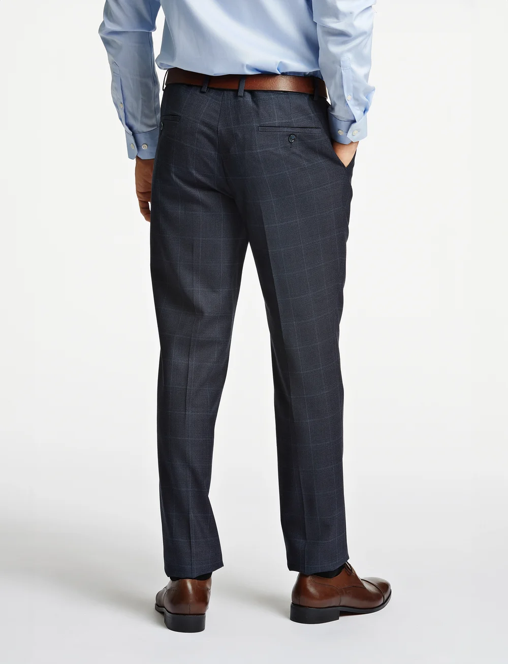 Lindbergh Black - Checked stretch pants - combi pants - Ülikonnapüksid - navy mix - 3