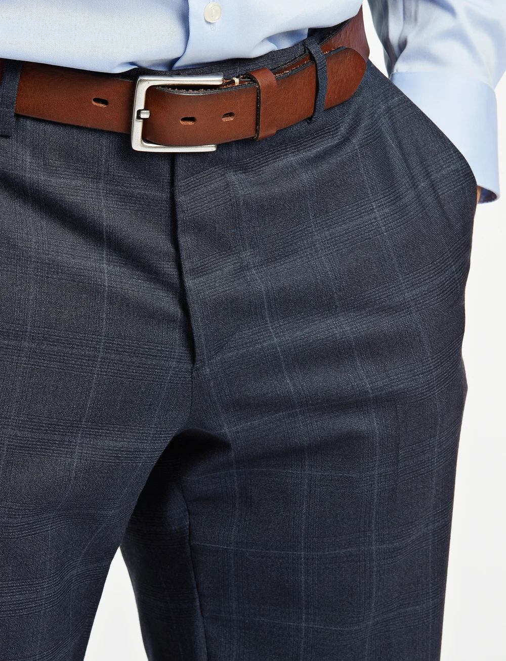 Lindbergh Black - Checked stretch pants - combi pants - Ülikonnapüksid - navy mix - 5