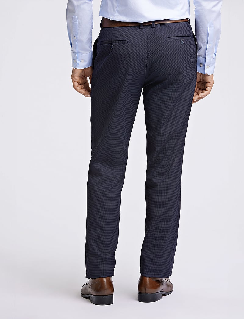 Lindbergh Black - Technical micro check superflex pan - habitbukser - dk blue mix - 3