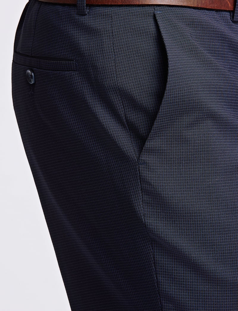 Lindbergh Black - Technical micro check superflex pan - habitbukser - dk blue mix - 5