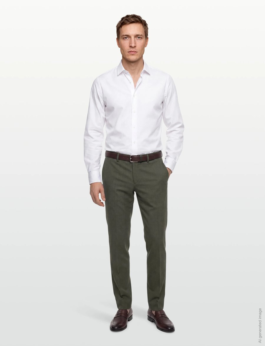 Lindbergh Black - Technical stretch pants - combi suit - anzugshosen - army mel - 0