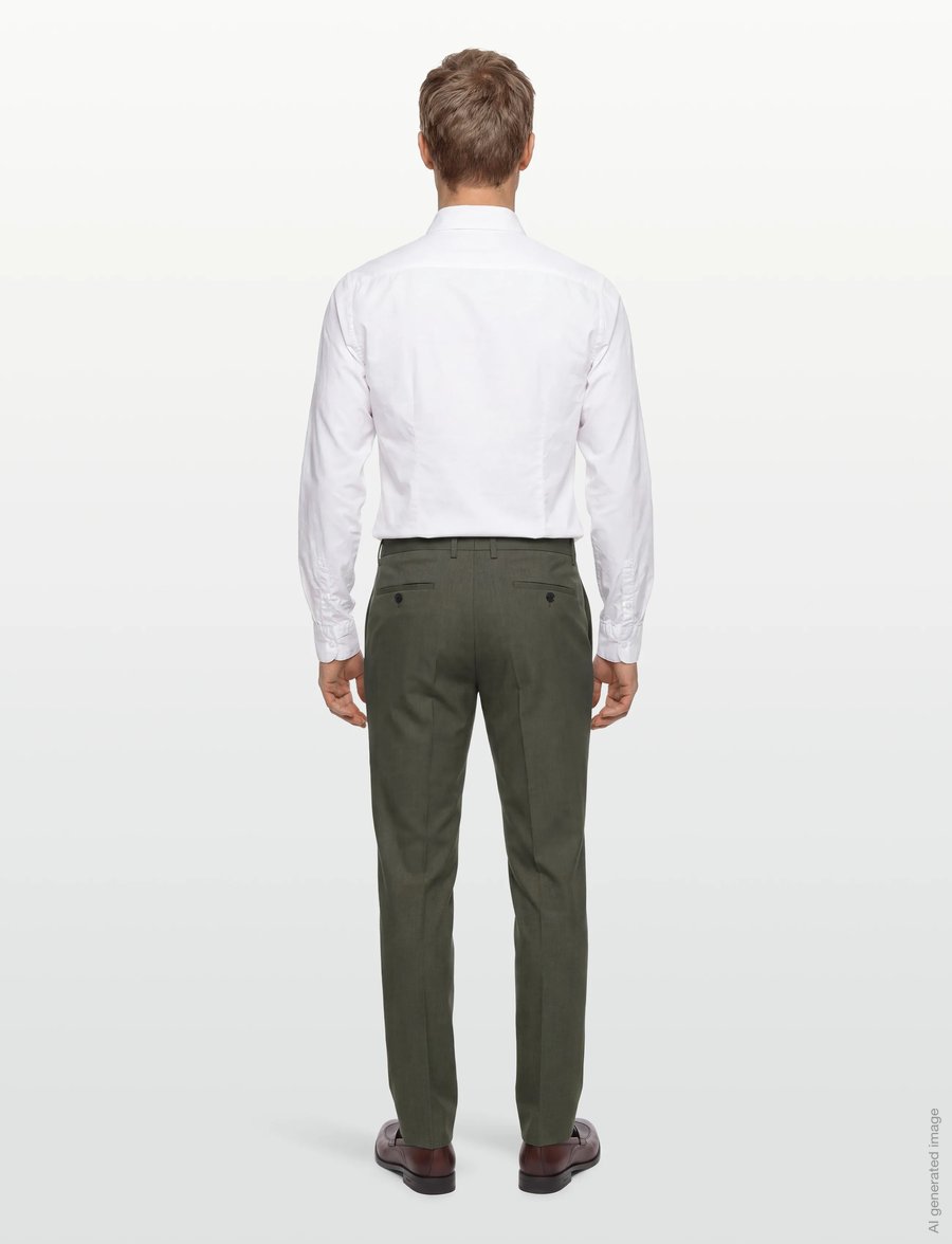 Lindbergh Black - Technical stretch pants - combi suit - anzugshosen - army mel - 4