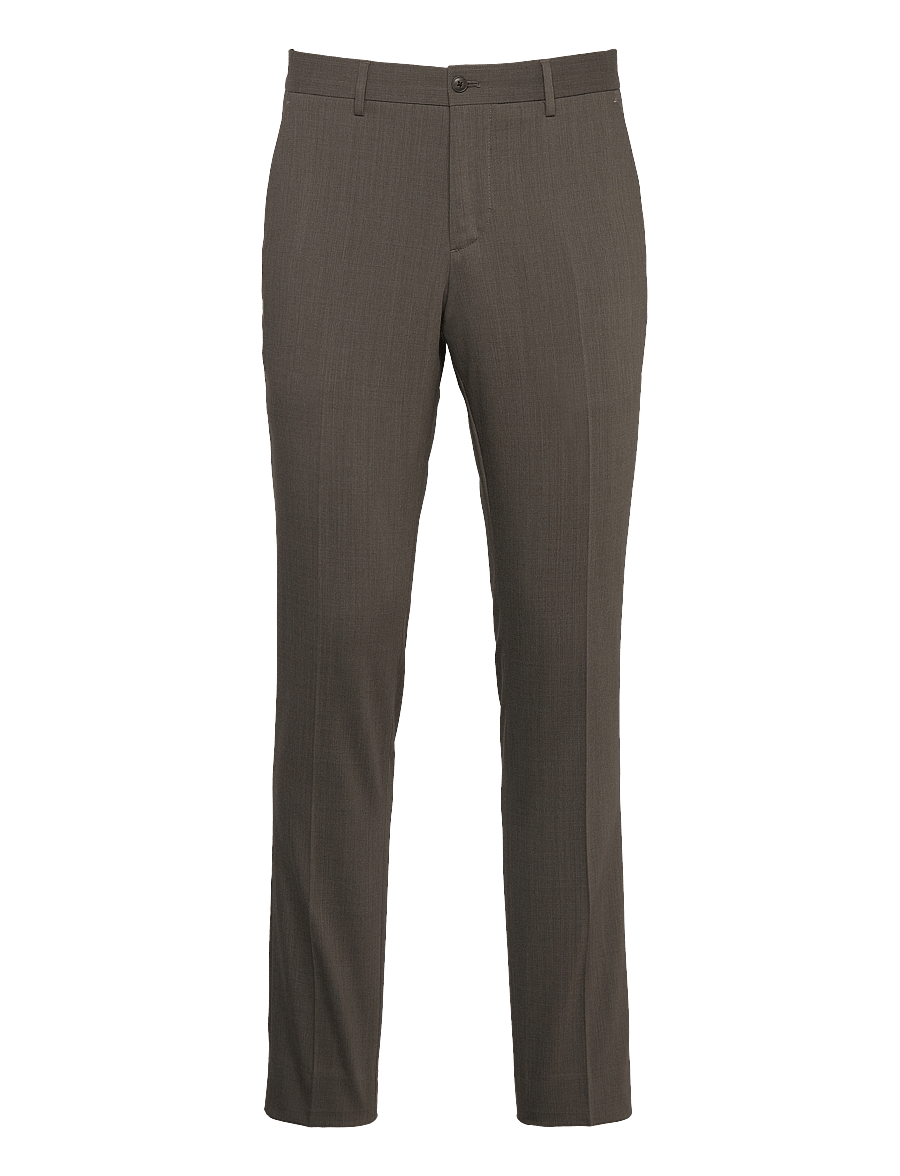 Lindbergh Black - Technical stretch pants - combi suit - kostymbyxor - dk sand mel - 0