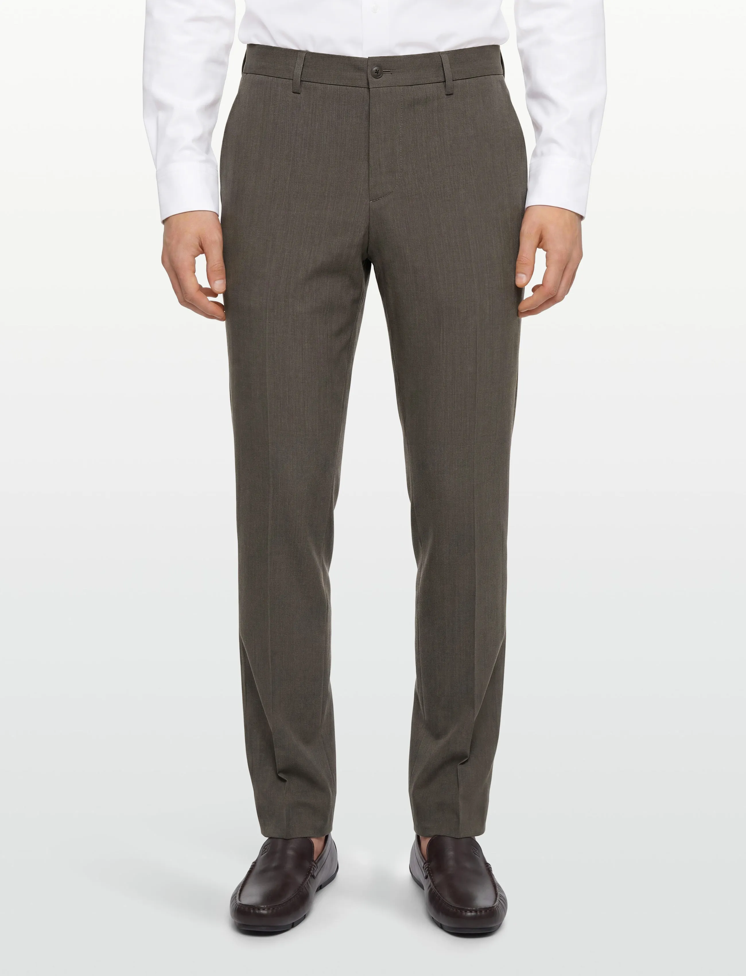 Lindbergh Black - Technical stretch pants - combi suit - kostymbyxor - dk sand mel - 3