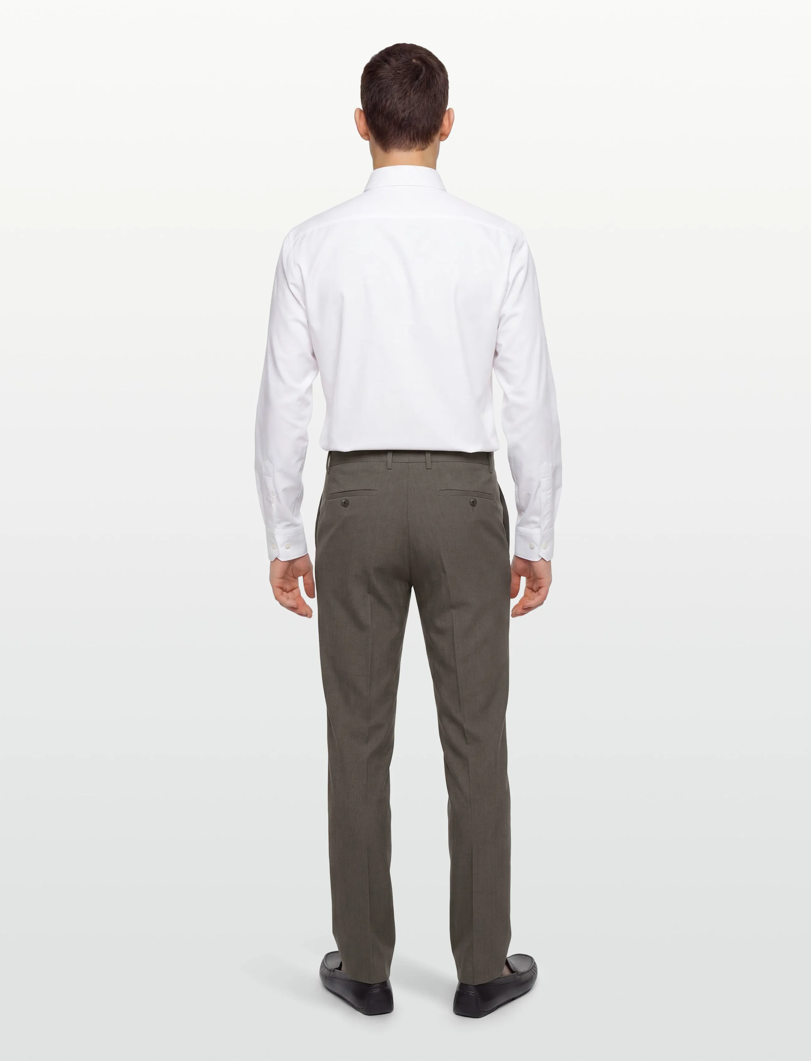 Lindbergh Black - Technical stretch pants - combi suit - kostymbyxor - dk sand mel - 4