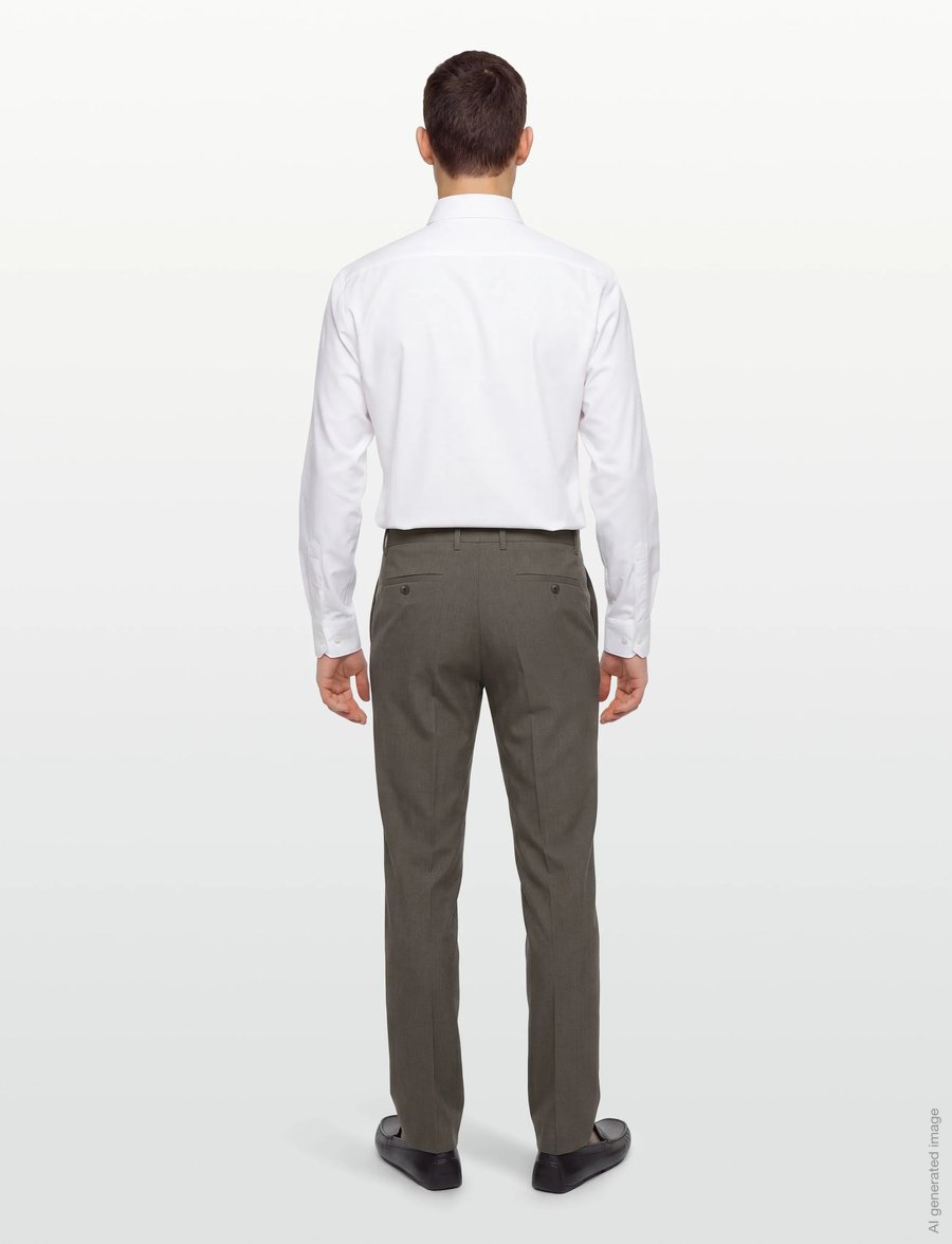Lindbergh Black - Technical stretch pants - combi suit - kostymbyxor - dk sand mel - 4