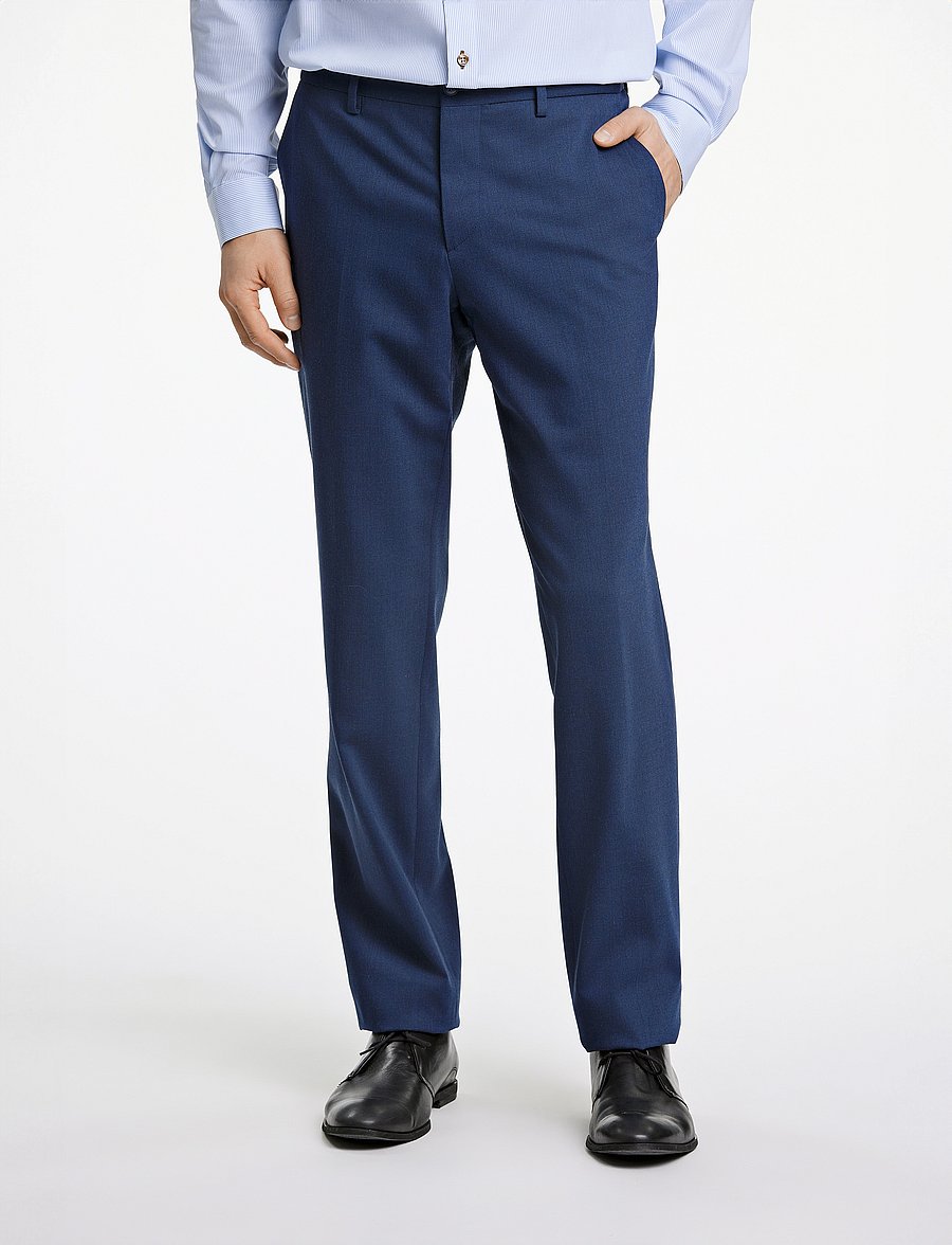 Lindbergh Black - Technical stretch pants - combi suit - Ülikonnapüksid - mid navy mel - 0