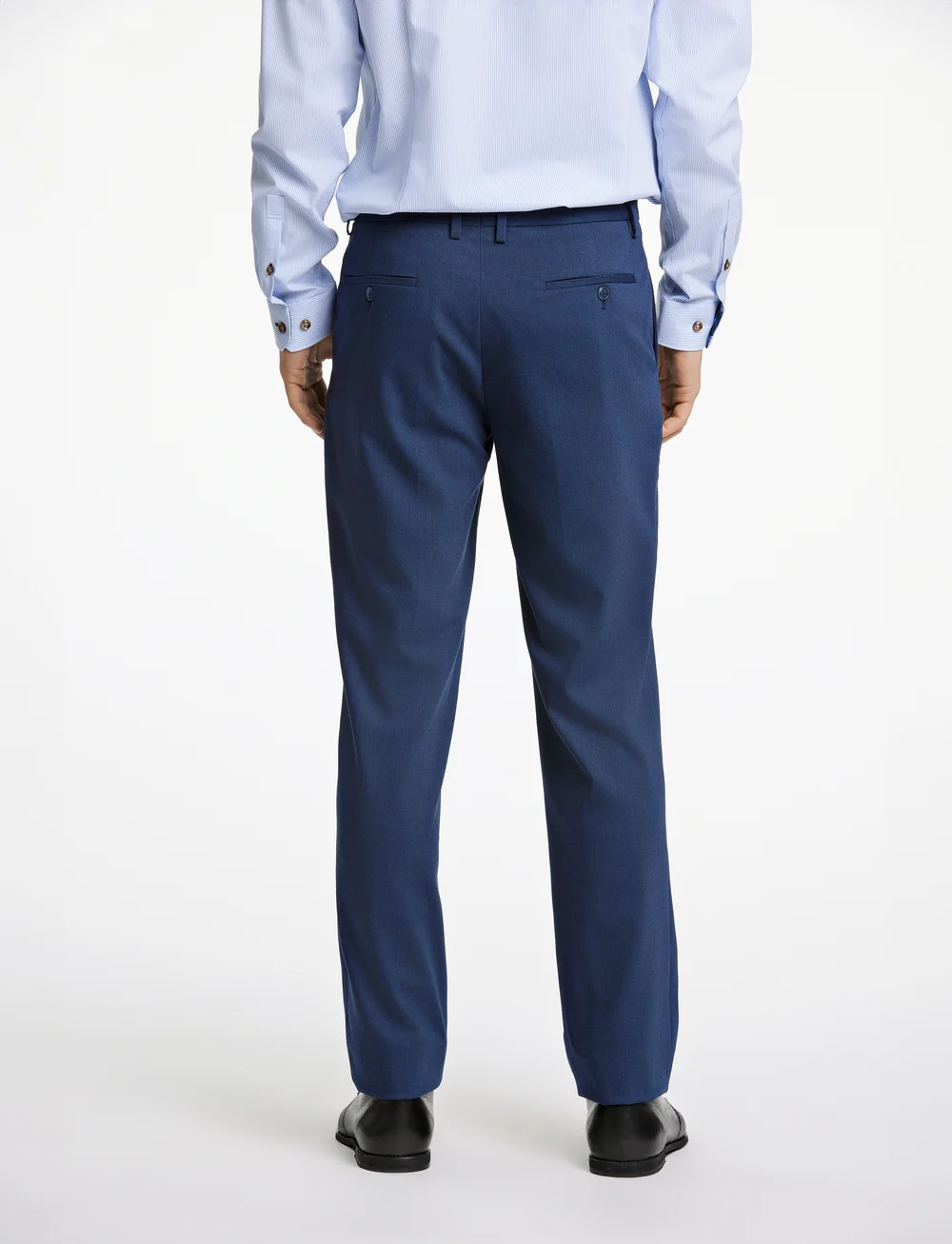Lindbergh Black - Technical stretch pants - combi sui - pantalons habillés - mid navy mel - 3