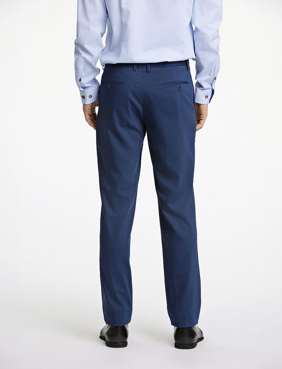 Lindbergh Black - Technical stretch pants - combi suit - Ülikonnapüksid - mid navy mel - 3