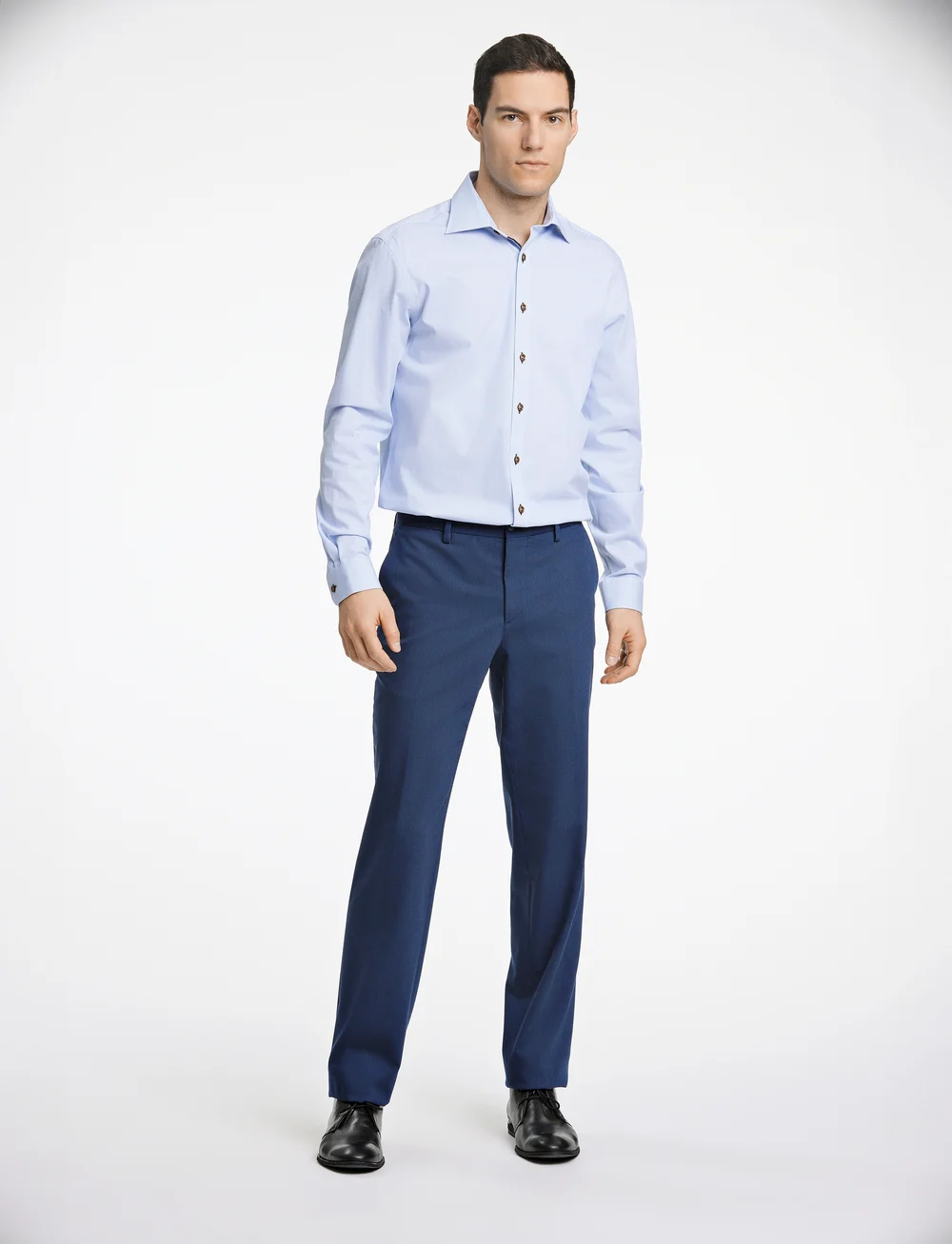 Lindbergh Black - Technical stretch pants - combi sui - pantalons habillés - mid navy mel - 4