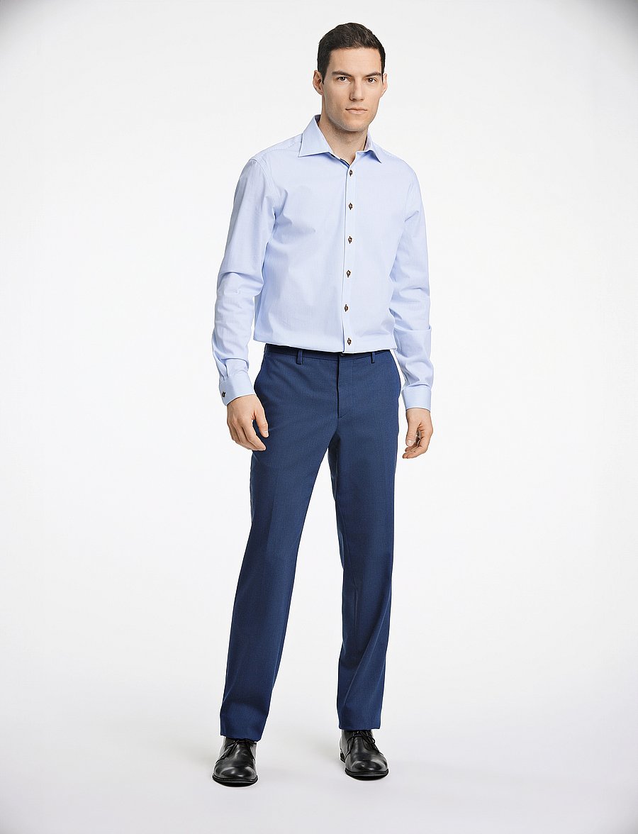 Lindbergh Black - Technical stretch pants - combi suit - Ülikonnapüksid - mid navy mel - 4