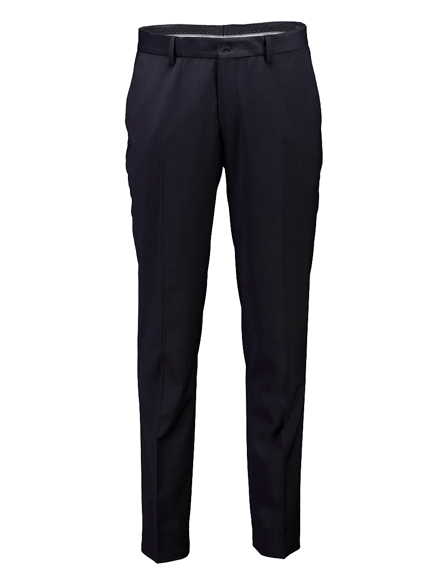 Lindbergh Black - Technical stripe pants - combi suit - suit trousers - navy - 1