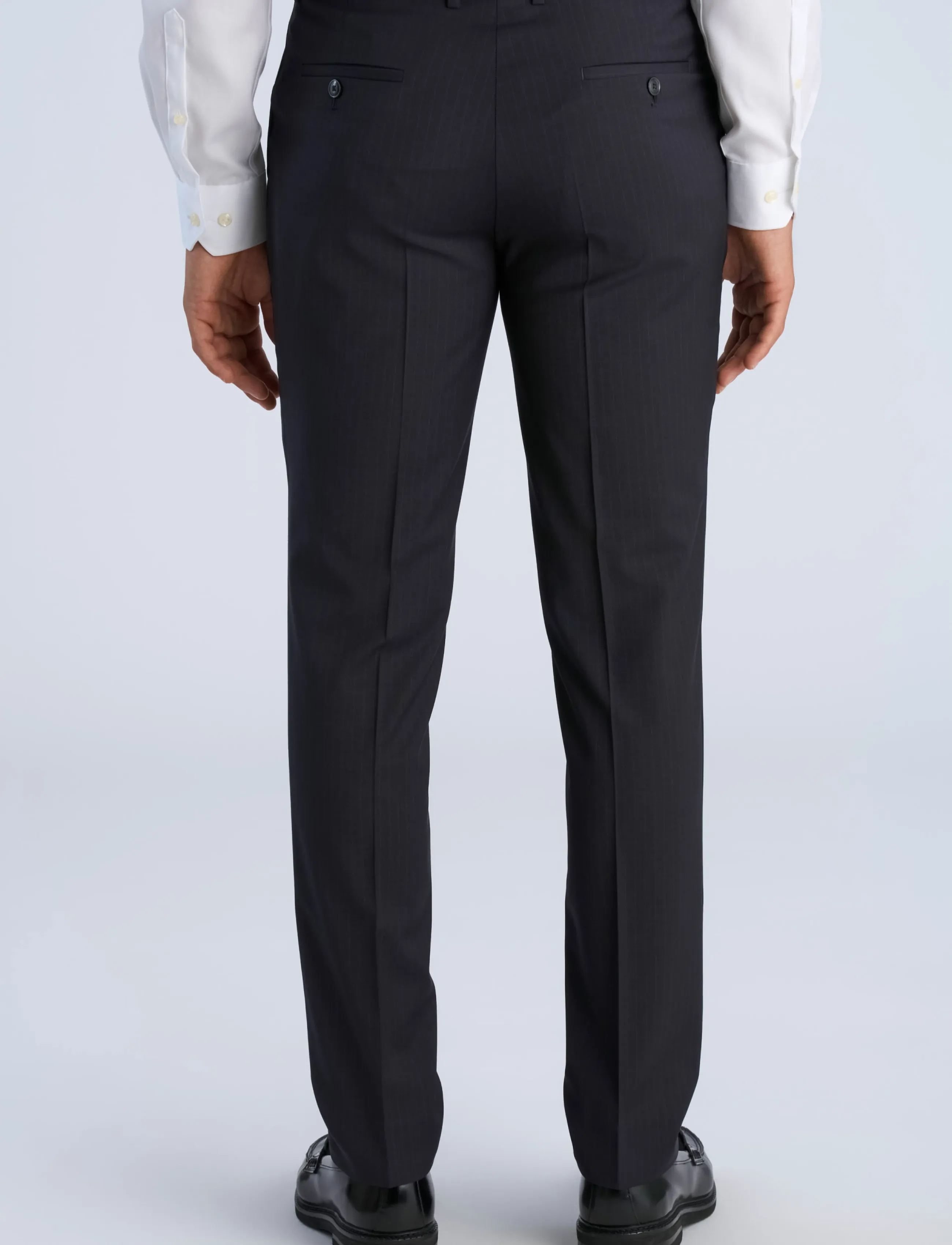 Lindbergh Black - Technical stripe pants - combi suit - suit trousers - navy - 4