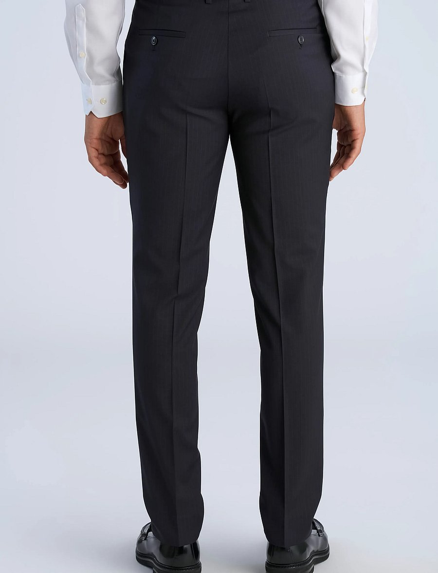 Lindbergh Black - Technical stripe pants - combi suit - suit trousers - navy - 4