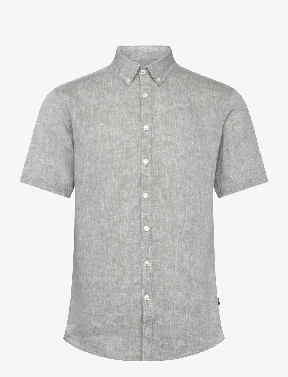 Lindbergh Black - Soft linen shirt S/S - modern fit - linased särgid - army mel - 1