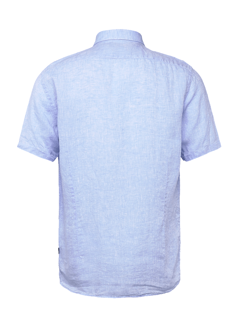 Lindbergh Black - Soft linen shirt S/S - modern fit - kurzarmhemden - light blue - 2