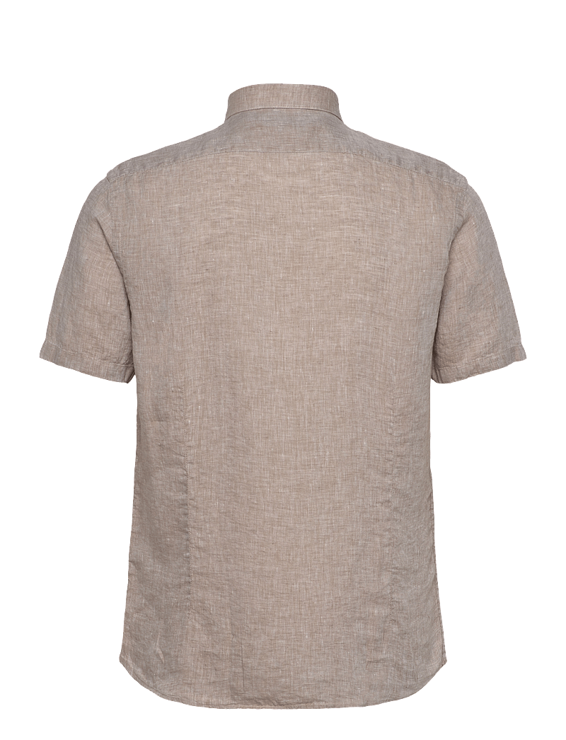 Lindbergh Black - Soft linen shirt S/S - modern fit - hørskjorter - sand mel - 2