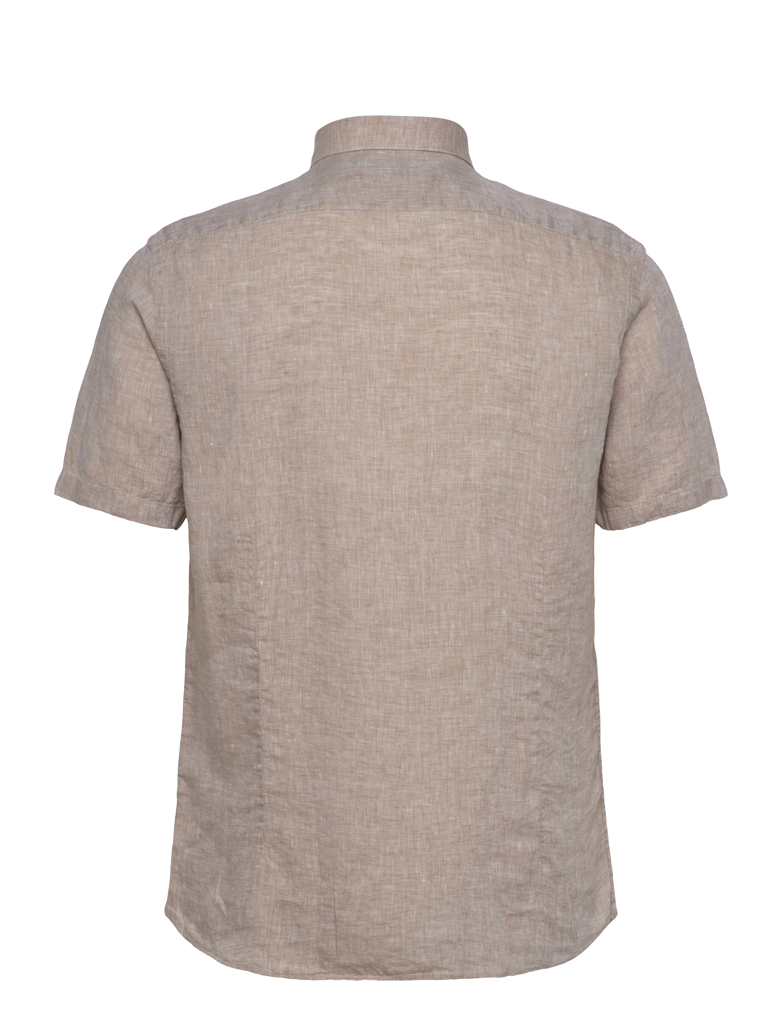 Lindbergh Black - Soft linen shirt S/S - modern fit - krekli ar īsām piedurknēm - sand mel - 2