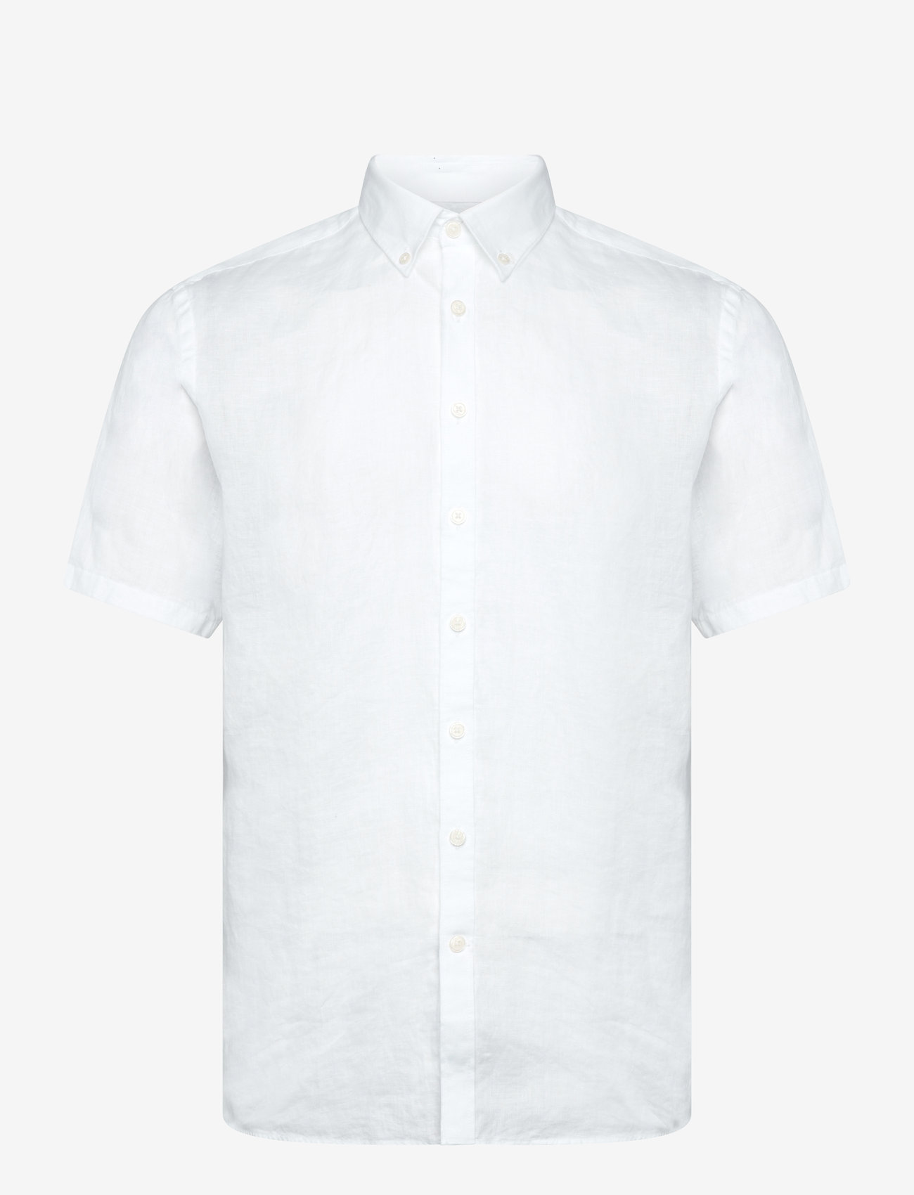 Lindbergh Black - Soft linen shirt S/S - modern fit - marškiniai trumpomis rankovėmis - white - 1