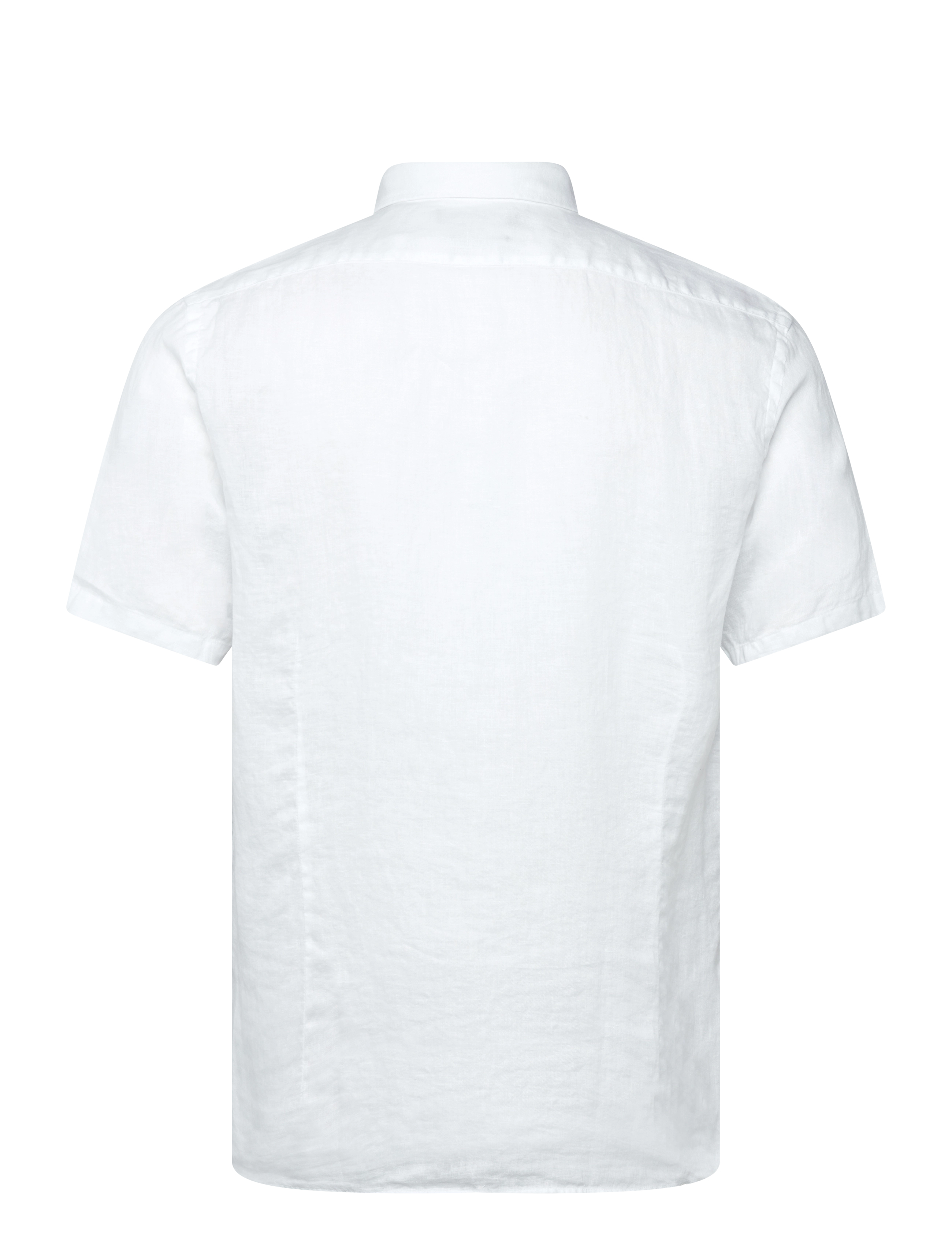 Lindbergh Black - Soft linen shirt S/S - modern fit - kortærmede skjorter - white - 2