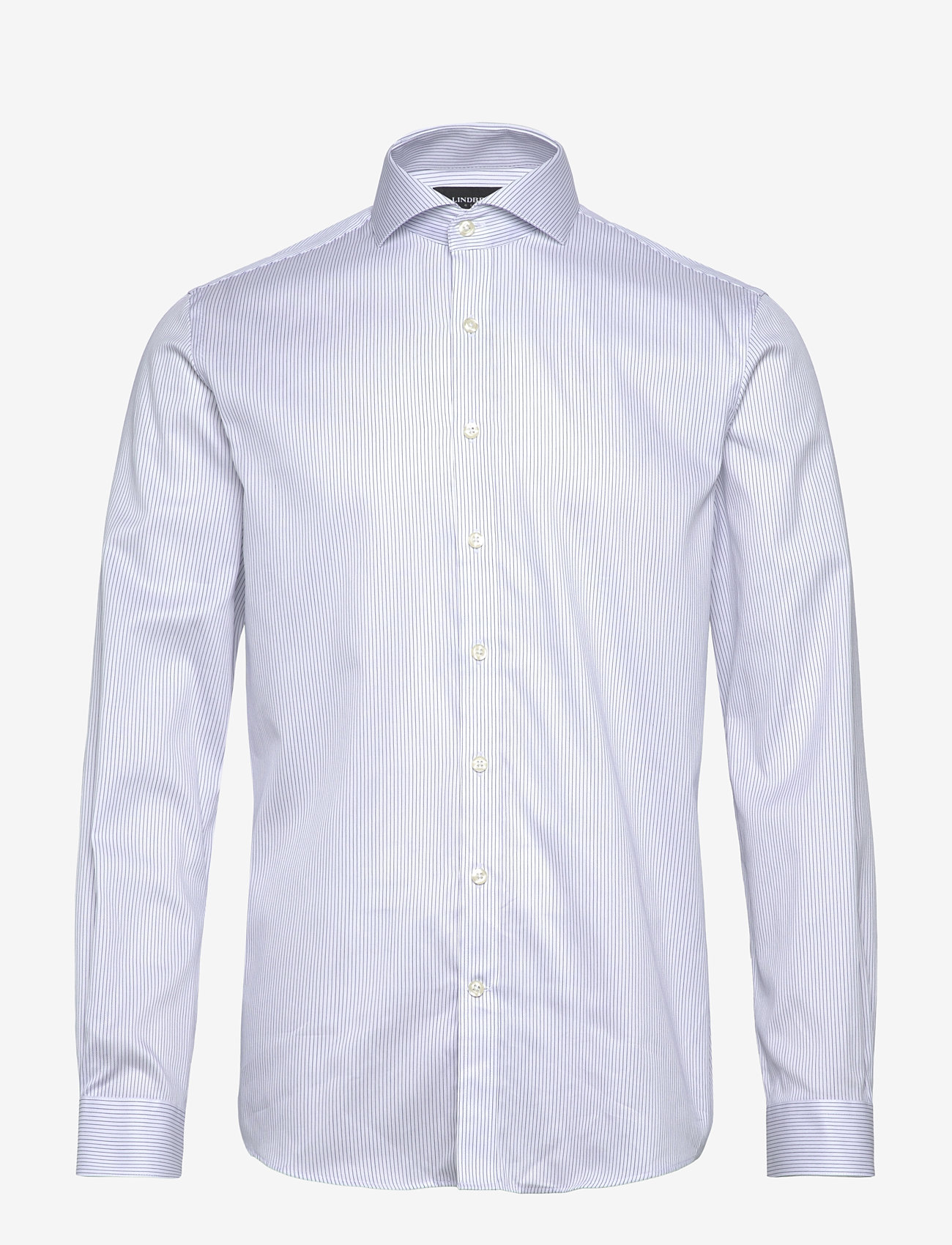 Lindbergh Black - Shirt L/S - kostymskjortor - blue white stripe - 0