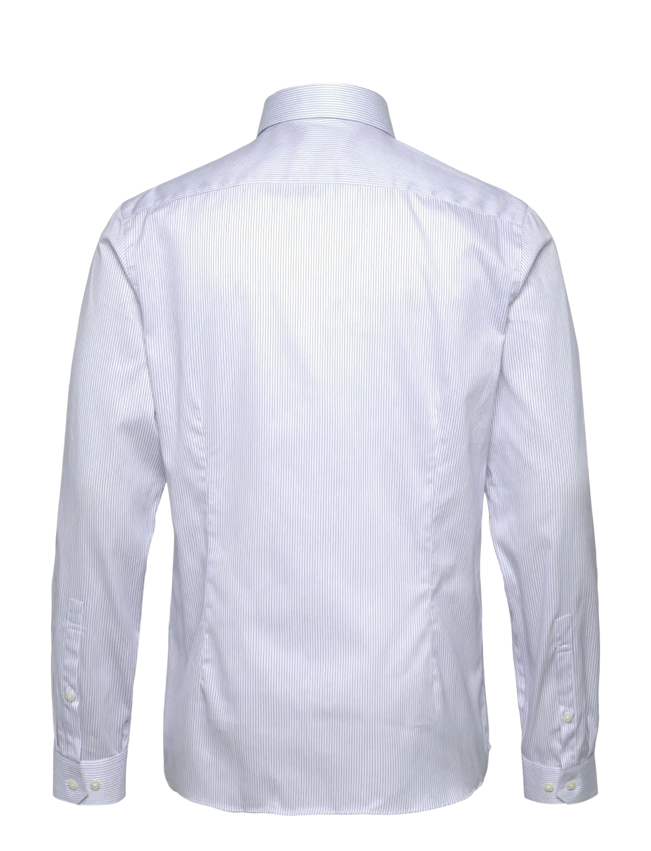 Lindbergh Black - Shirt L/S - blue white stripe - 1