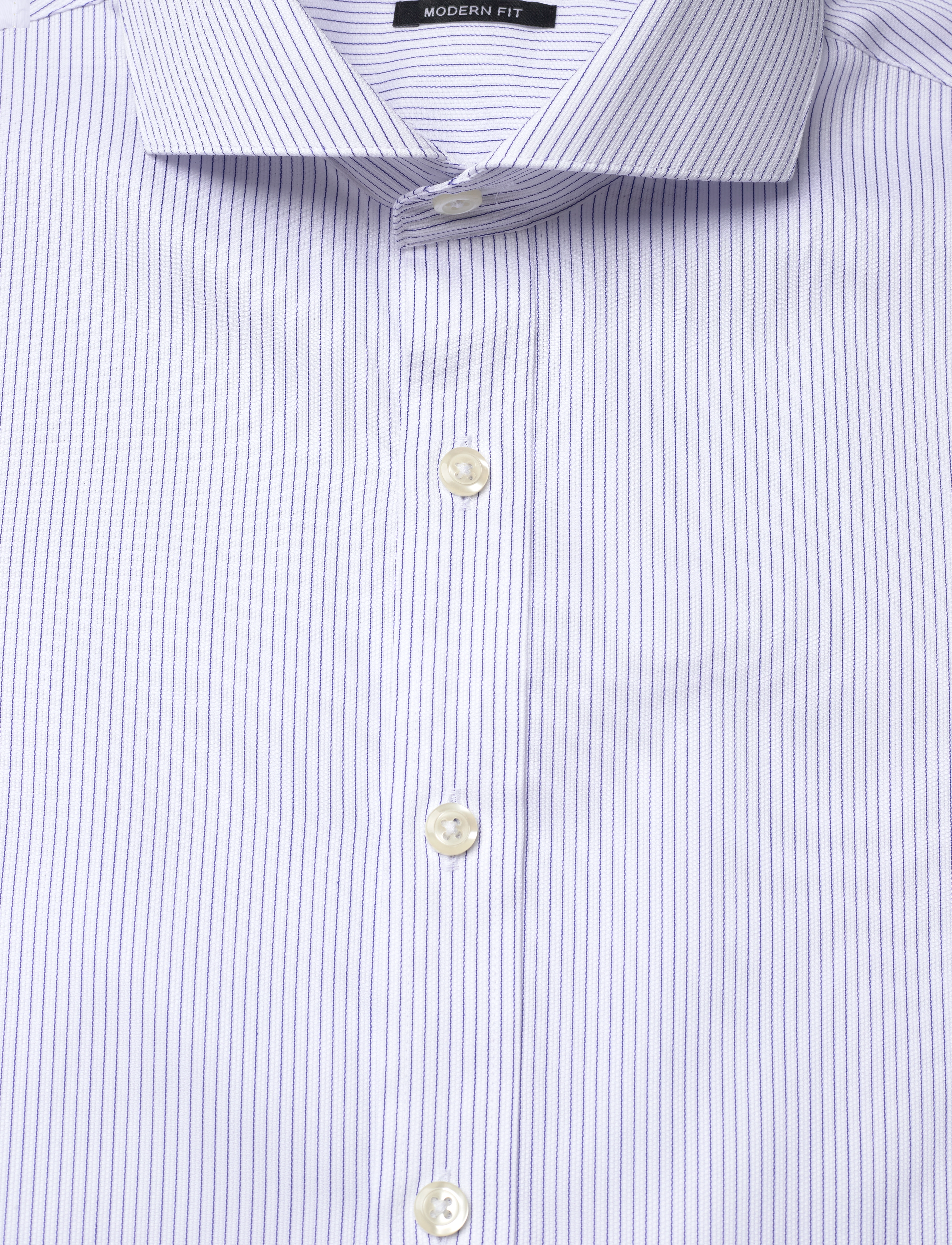 Lindbergh Black - Shirt L/S - blue white stripe - 2