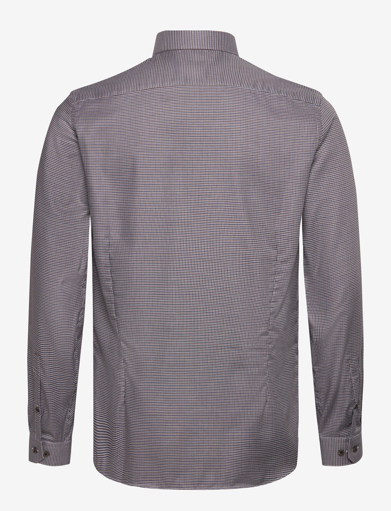 Lindbergh Black - Dobby shirt L/S - hemden mit muster - brown - 2