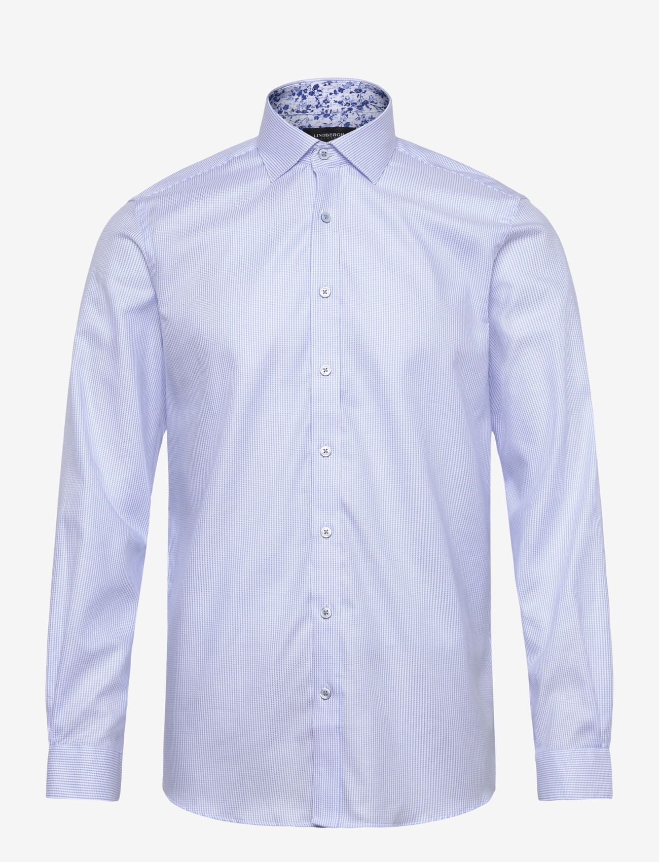 Lindbergh Black - Dobby stripe shirt L/S - pidulikud särgid - lt blue - 0