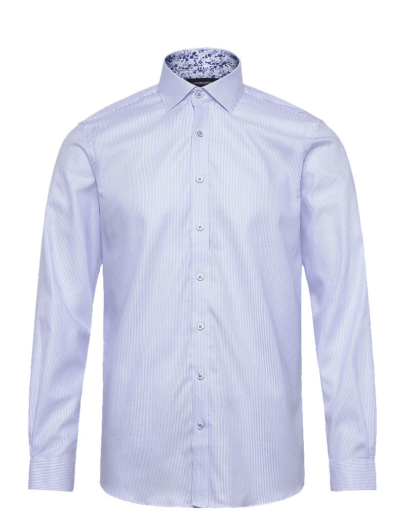 Lindbergh Black - Dobby stripe shirt L/S - pidulikud särgid - lt blue - 0