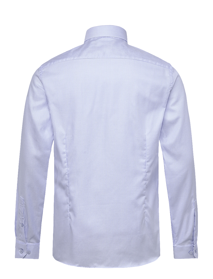 Lindbergh Black - Dobby stripe shirt L/S - ametlikud särgid - lt blue - 2