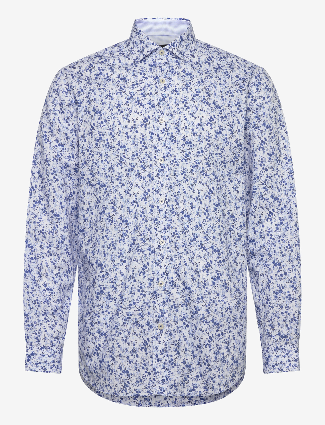 Lindbergh Black - AOP shirt L/S - mønstrede skjorter - blue - 0