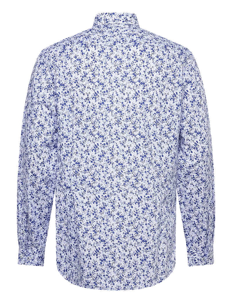 Lindbergh Black - AOP shirt L/S - mønstrede skjorter - blue - 1