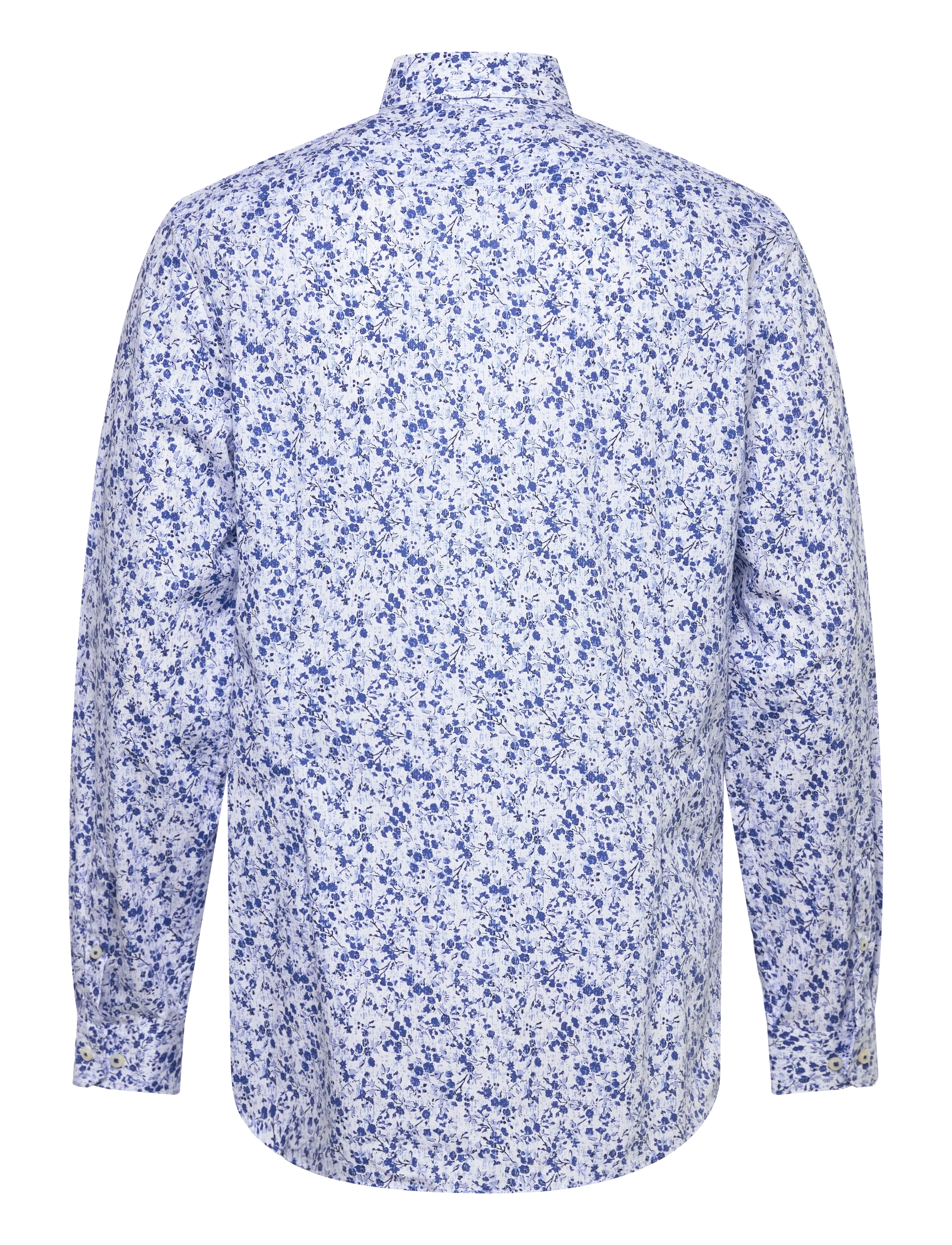 Lindbergh Black - AOP shirt L/S - mustriga särgid - blue - 1