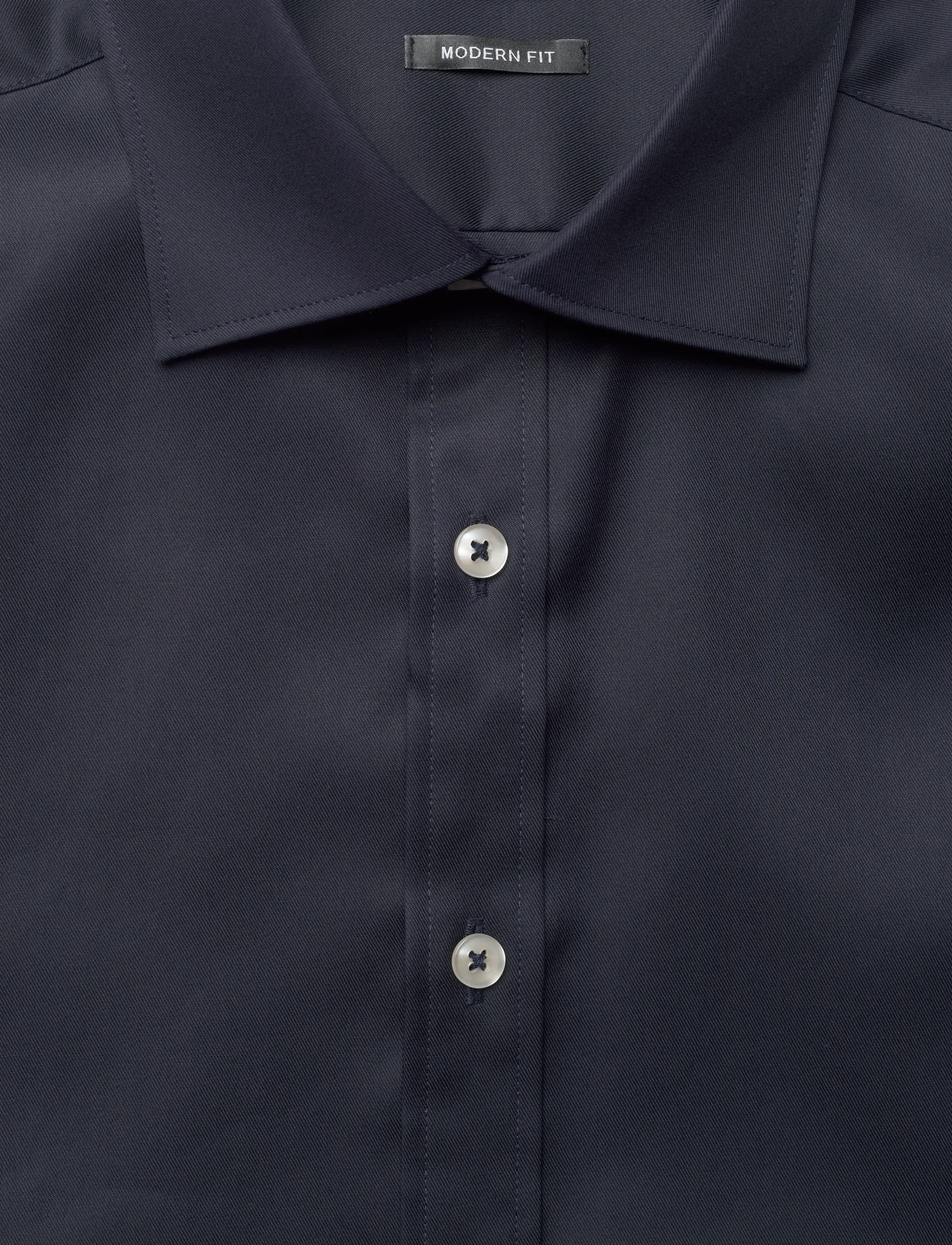 Lindbergh Black - Technical concealer shirt L/S - formal shirts - dk navy - 2
