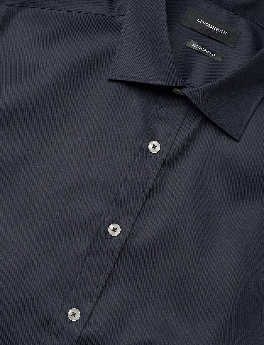 Lindbergh Black - Technical concealer shirt L/S - muodolliset kauluspaidat - dk navy - 3