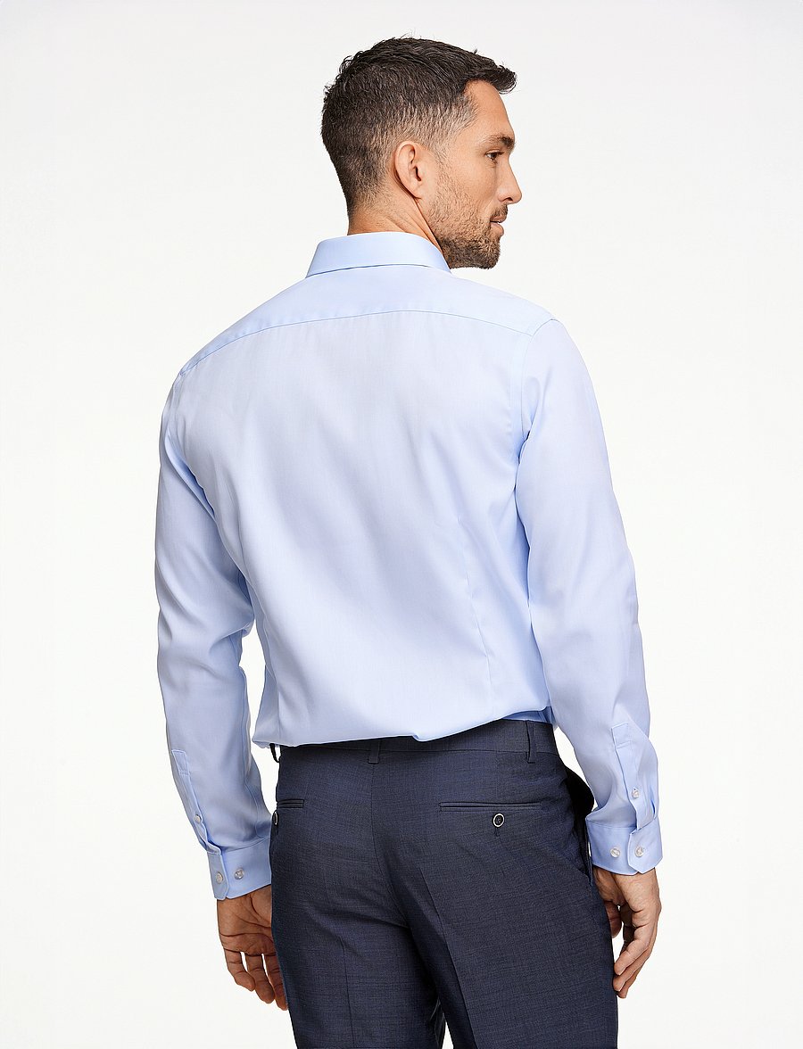 Lindbergh Black - Technical concealer shirt L/S - formelle hemden - light blue - 3