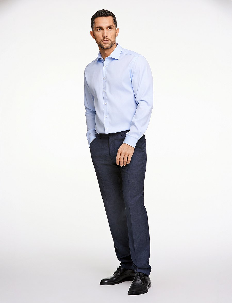 Lindbergh Black - Technical concealer shirt L/S - formelle hemden - light blue - 4