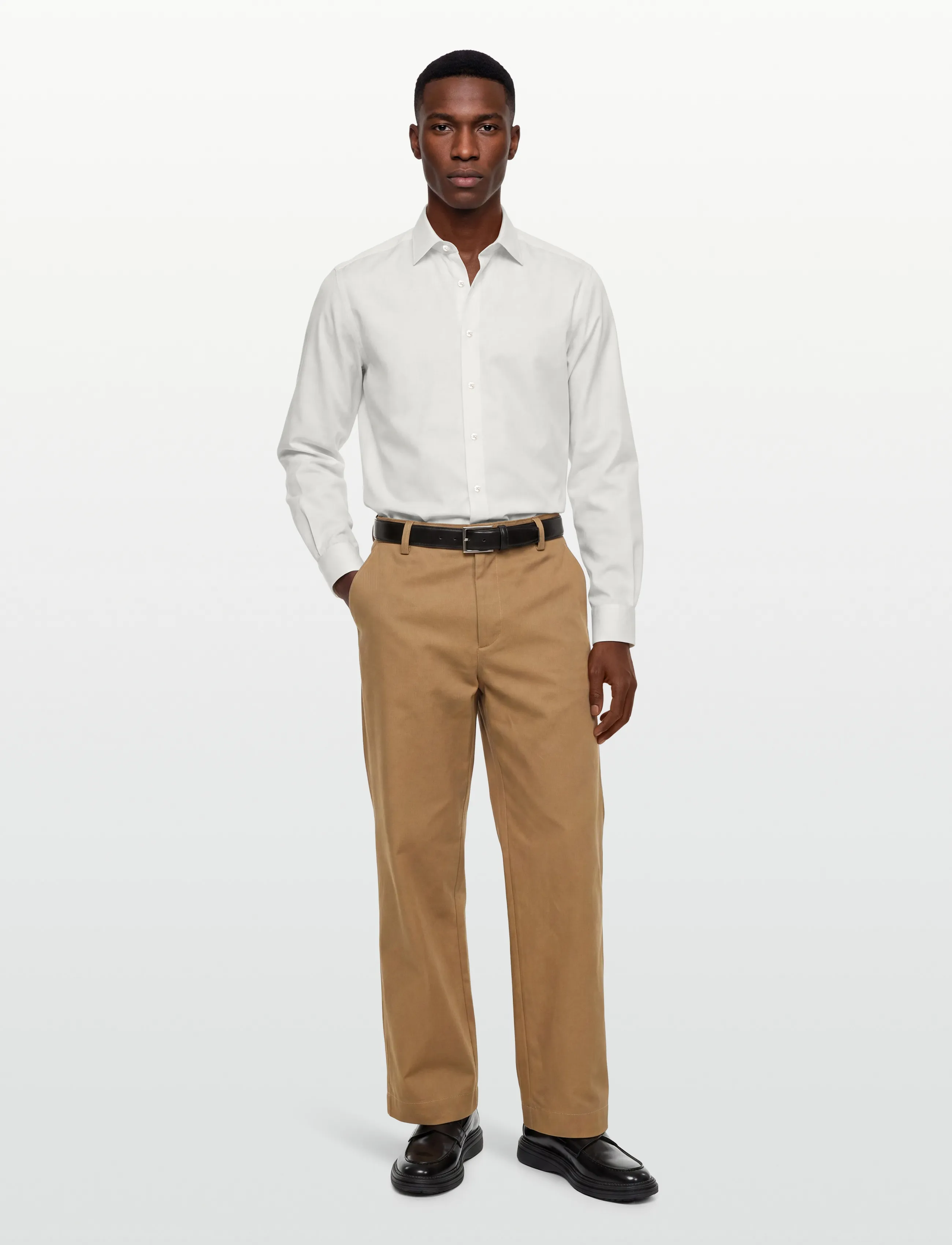 Lindbergh Black - Technical concealer shirt L/S - formelle skjorter - off white - 0