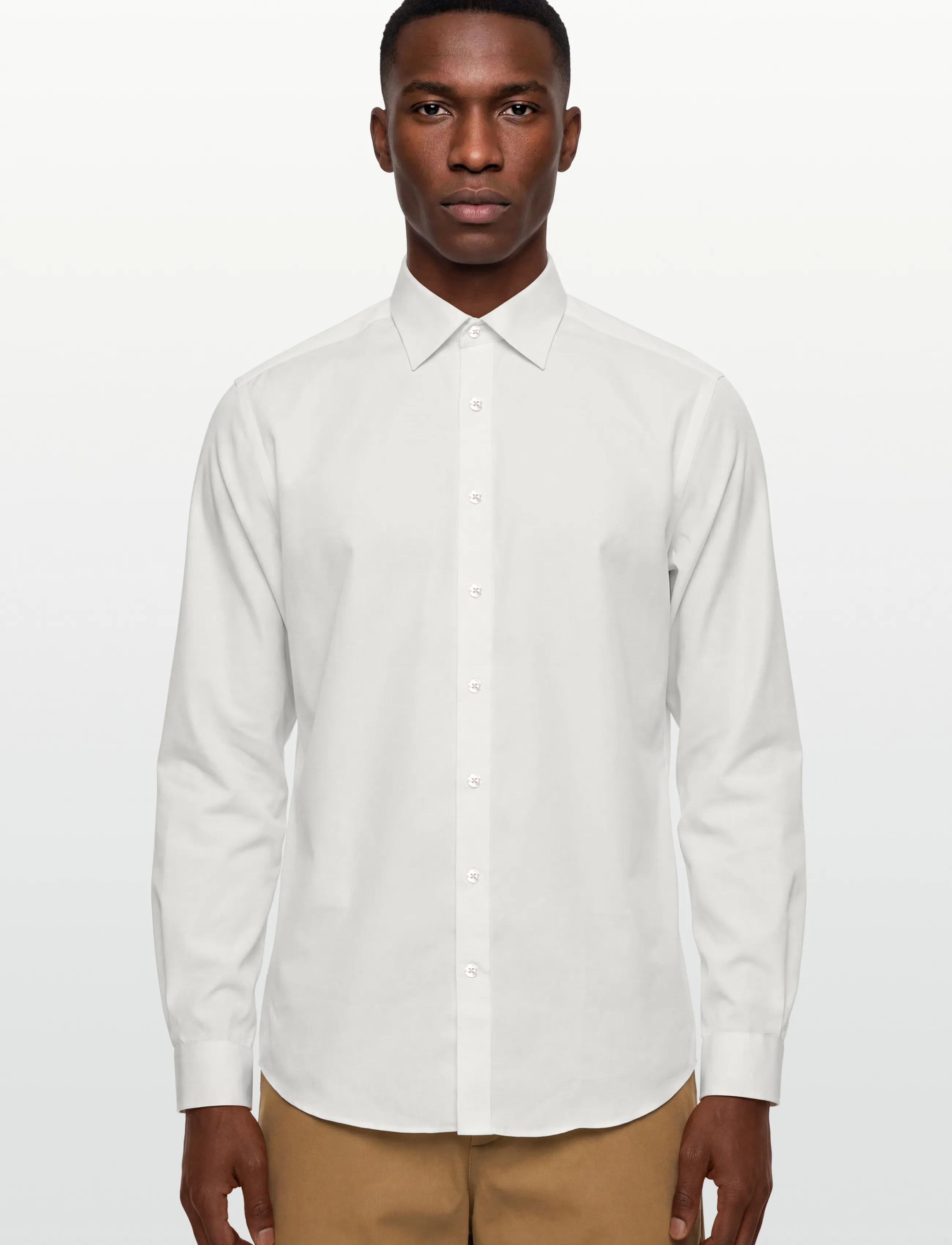Lindbergh Black - Technical concealer shirt L/S - formelle skjorter - off white - 3