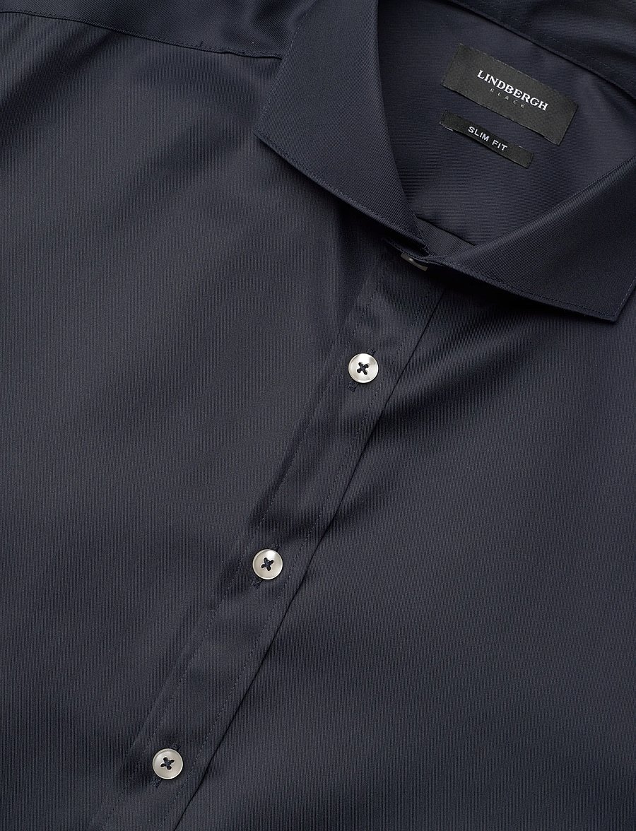 Lindbergh Black - Technical concealer shirt L/S - pidulikud särgid - dk navy - 3