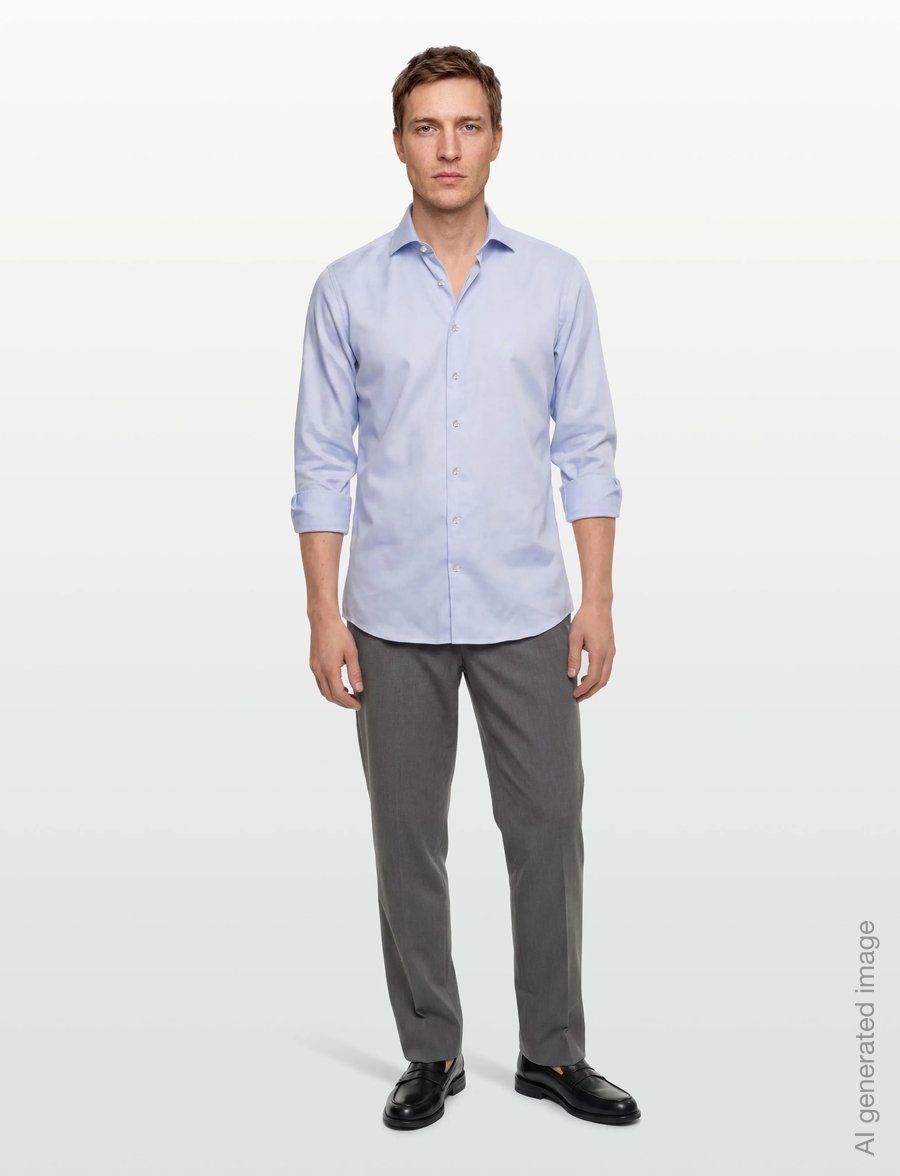 Lindbergh Black - Technical concealer shirt L/S - formelle skjorter - light blue - 0
