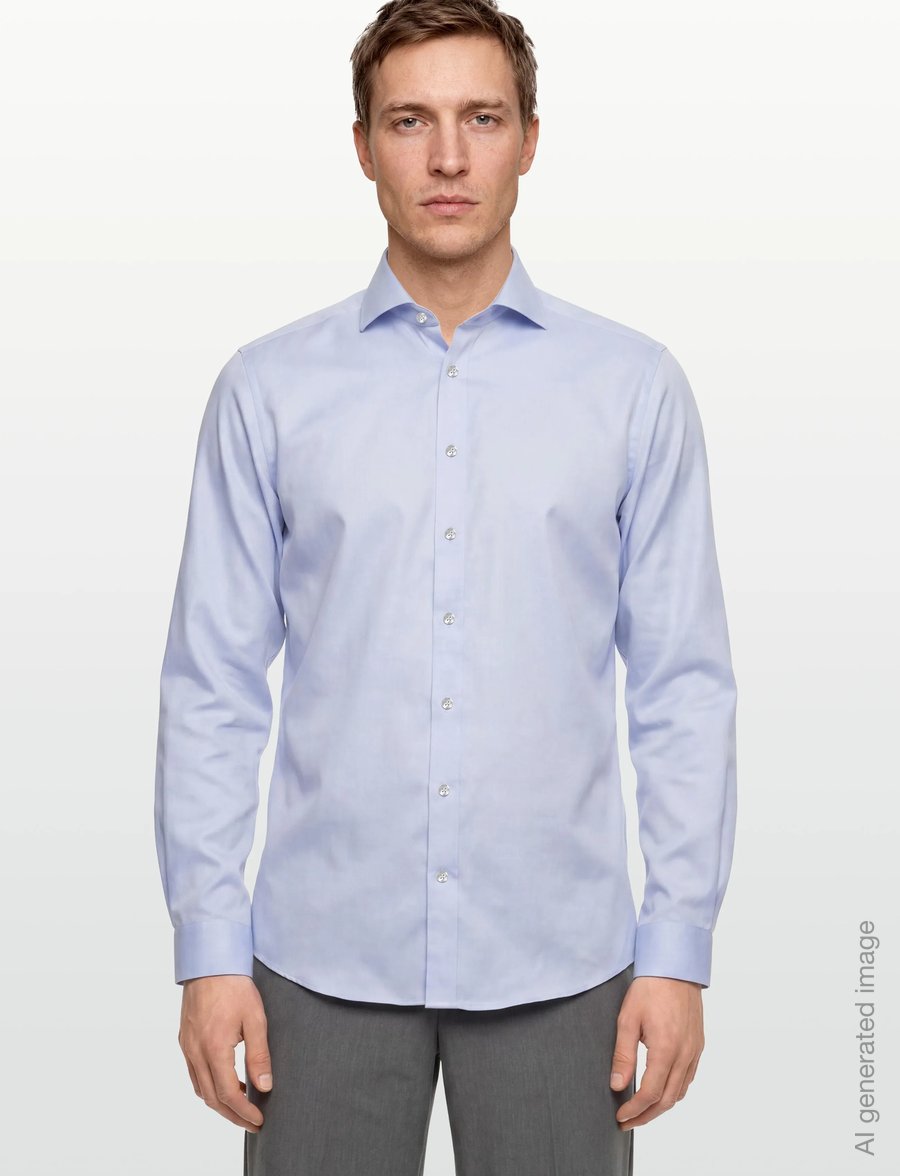Lindbergh Black - Technical concealer shirt L/S - formelle skjorter - light blue - 3