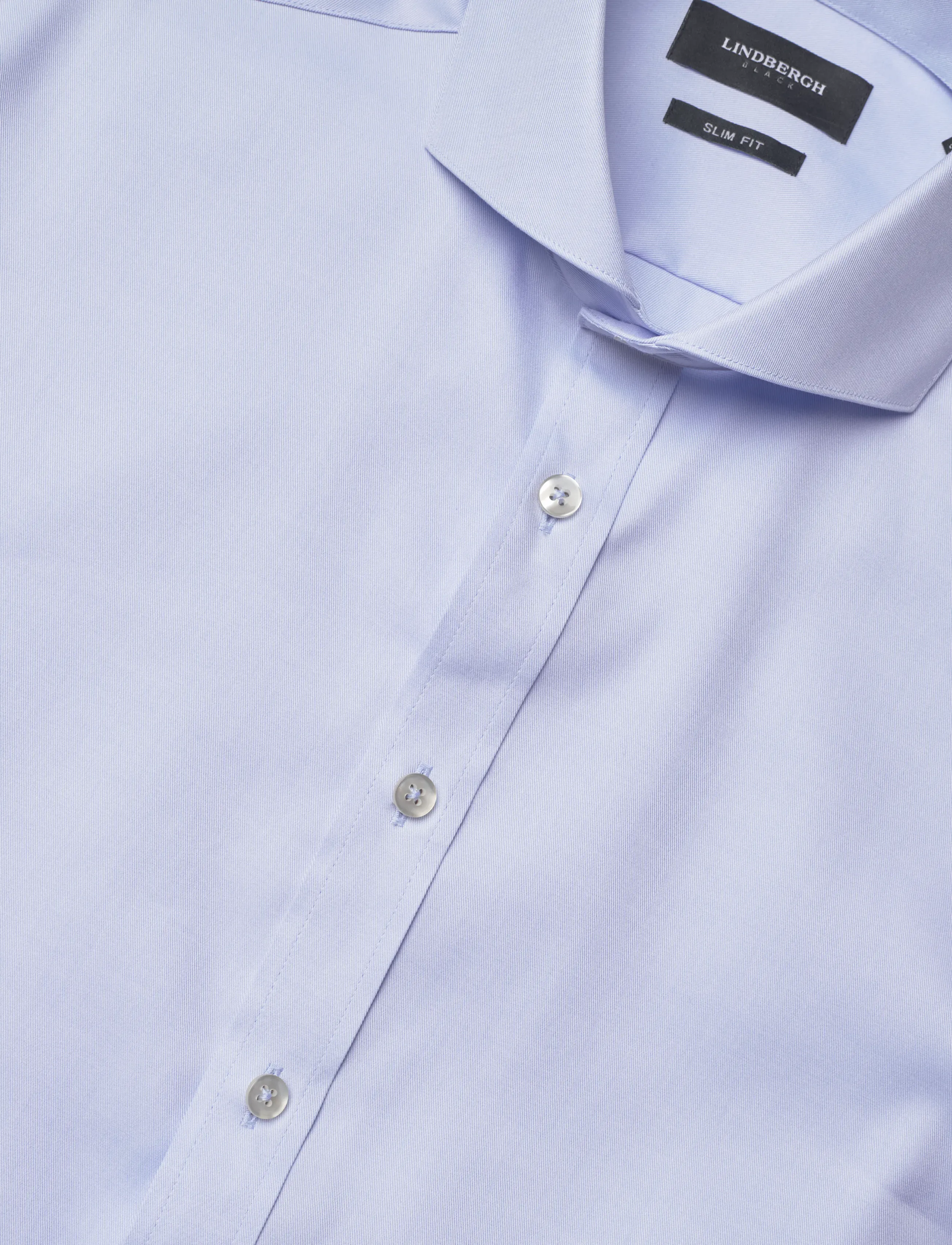 Lindbergh Black - Technical concealer shirt L/S - formal shirts - light blue - 3