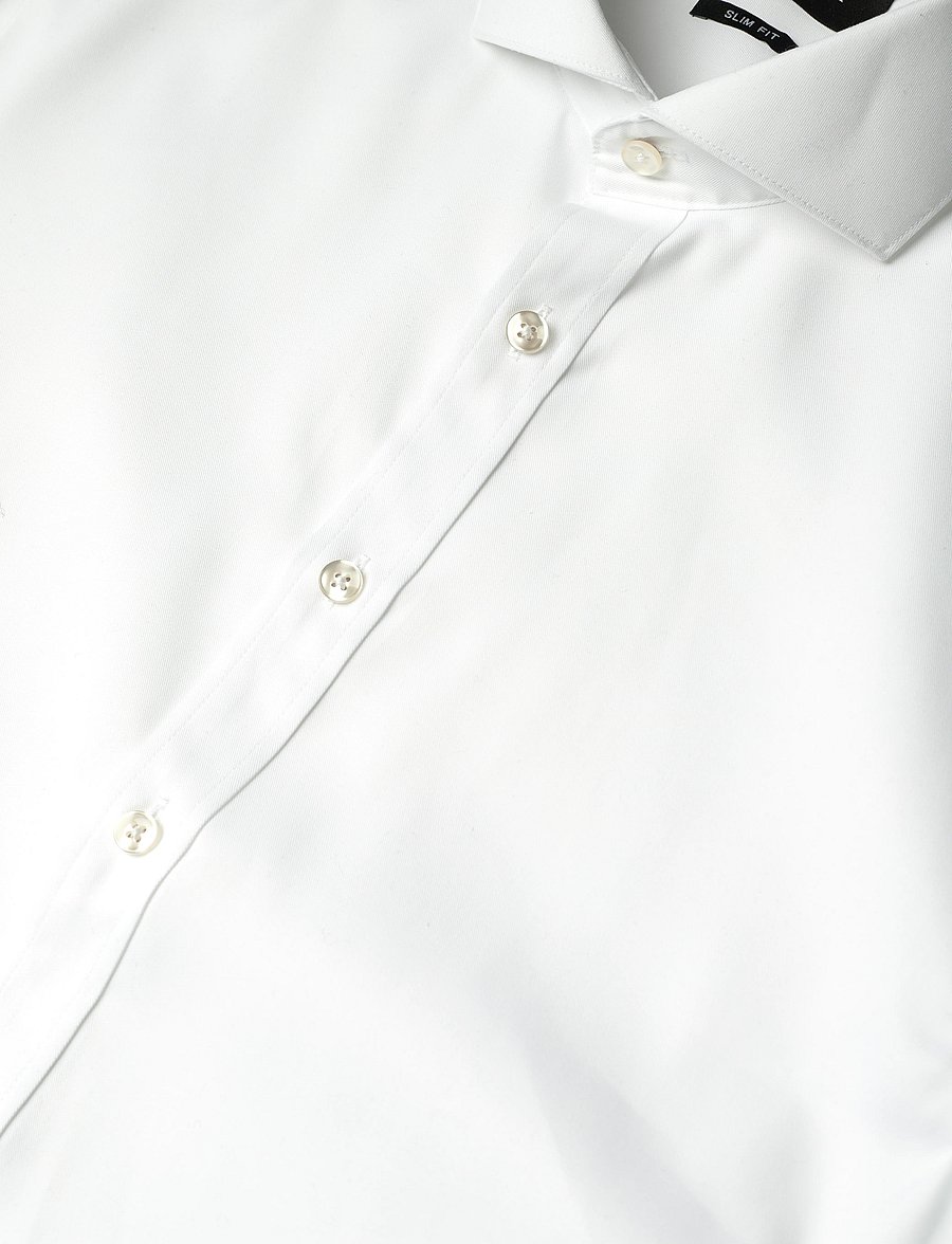 Lindbergh Black - Technical concealer shirt L/S - pidulikud särgid - white - 4
