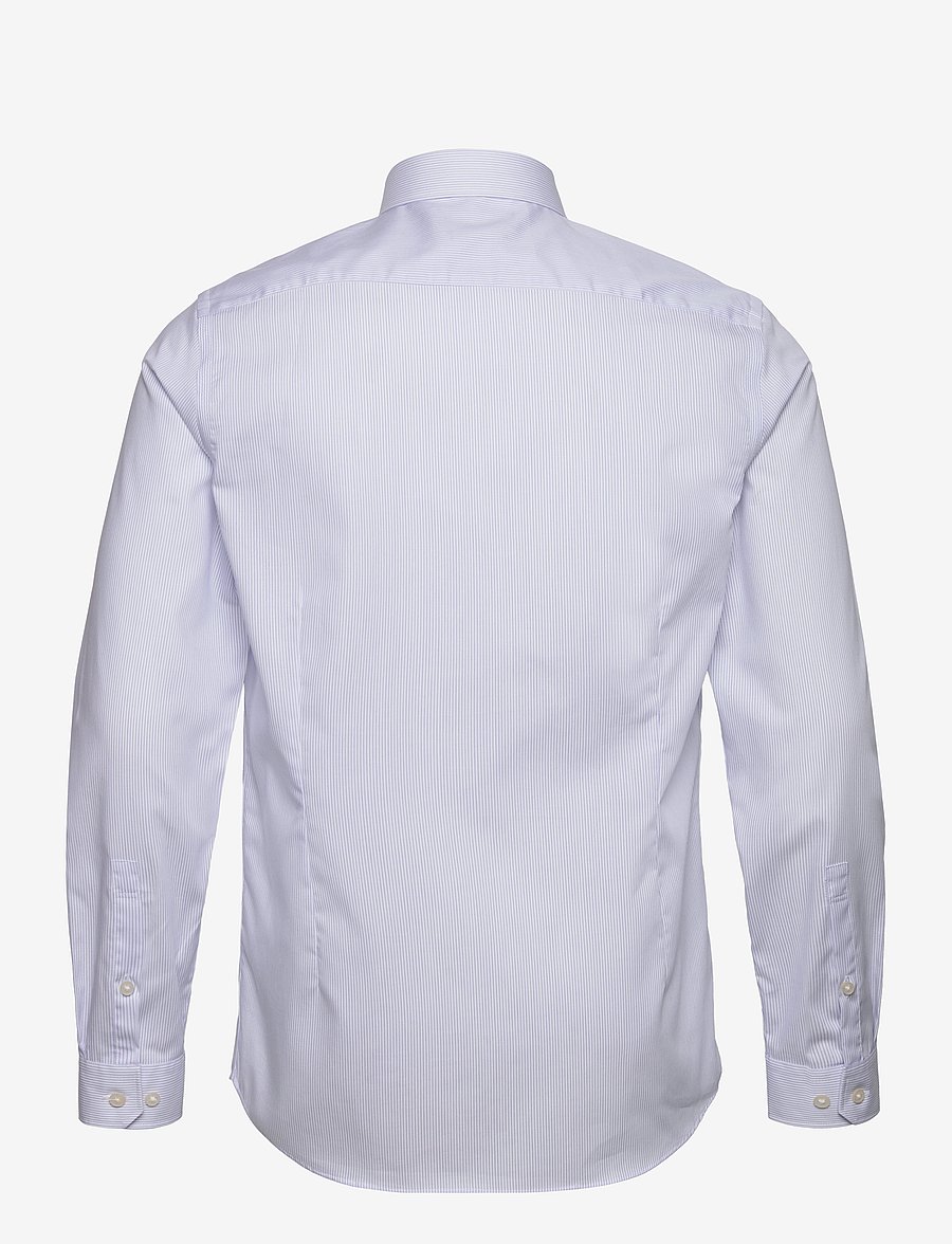 Lindbergh Black - Technical striped shirt L/S - pidulikud särgid - white - 2