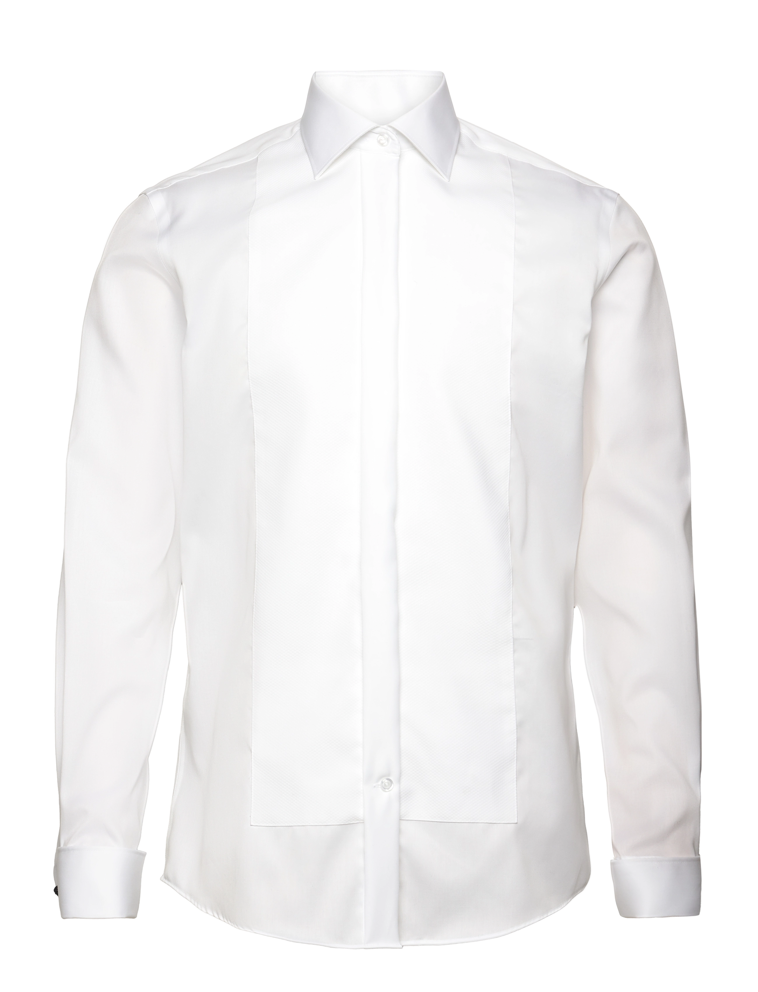 Lindbergh Black Technical :Tuxedo modern fit shirt, WF LS - E-pirmadienis - WHITE / white