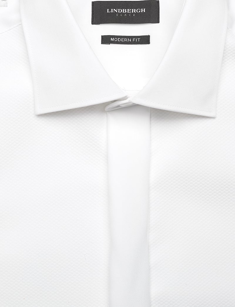 Lindbergh Black - Technical :Tuxedo modern fit shirt - smokingskjortor - white - 2